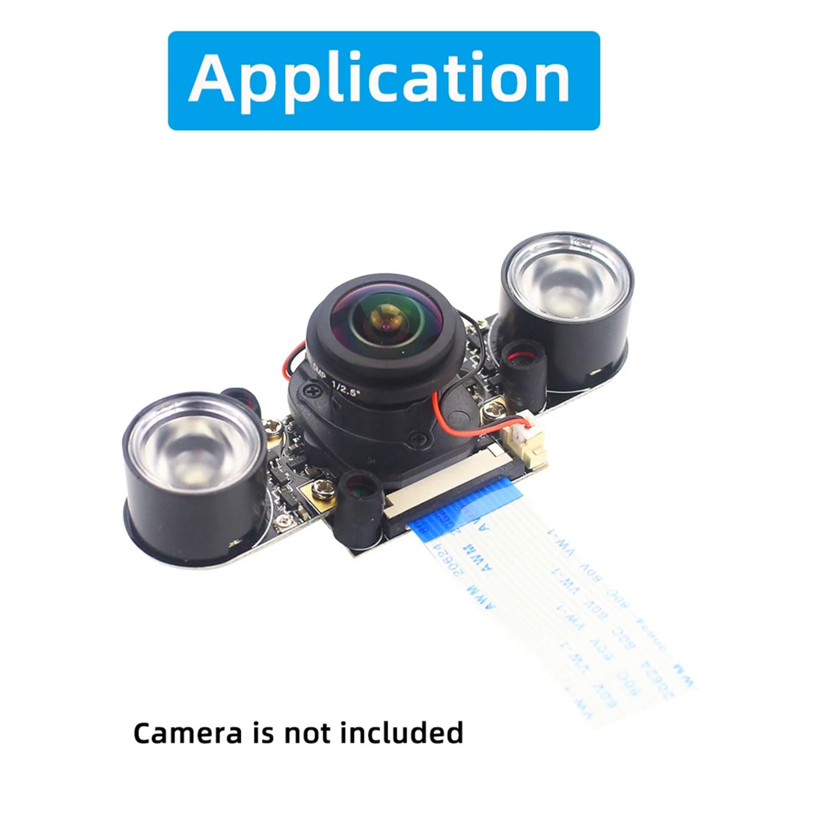 UKBZXCMWS Night Vision LED Fill Light for Raspberry Pi Camera - High Brightness Adjustable Lighting for Low Light Photography, Security Monitoring & DIY Projects