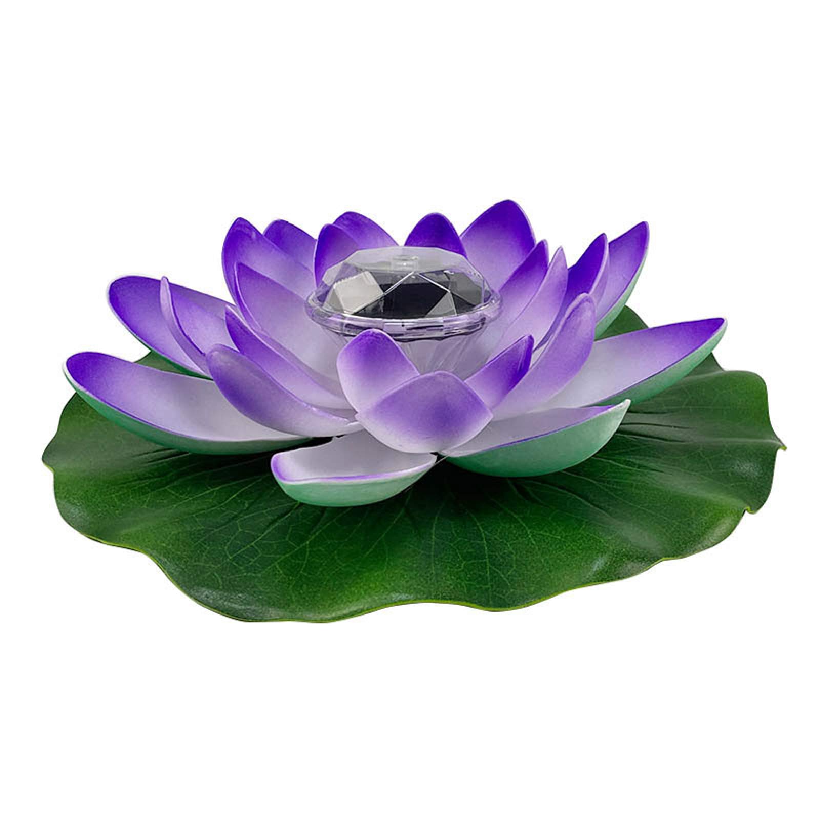 RNSUNH Solar Floating Lotus Lights - Solar Powered LED Pool Lights for Garden, Pond, Wedding Decor - Waterproof Outdoor Decorations for Swimming Pool, Yard, and Patio