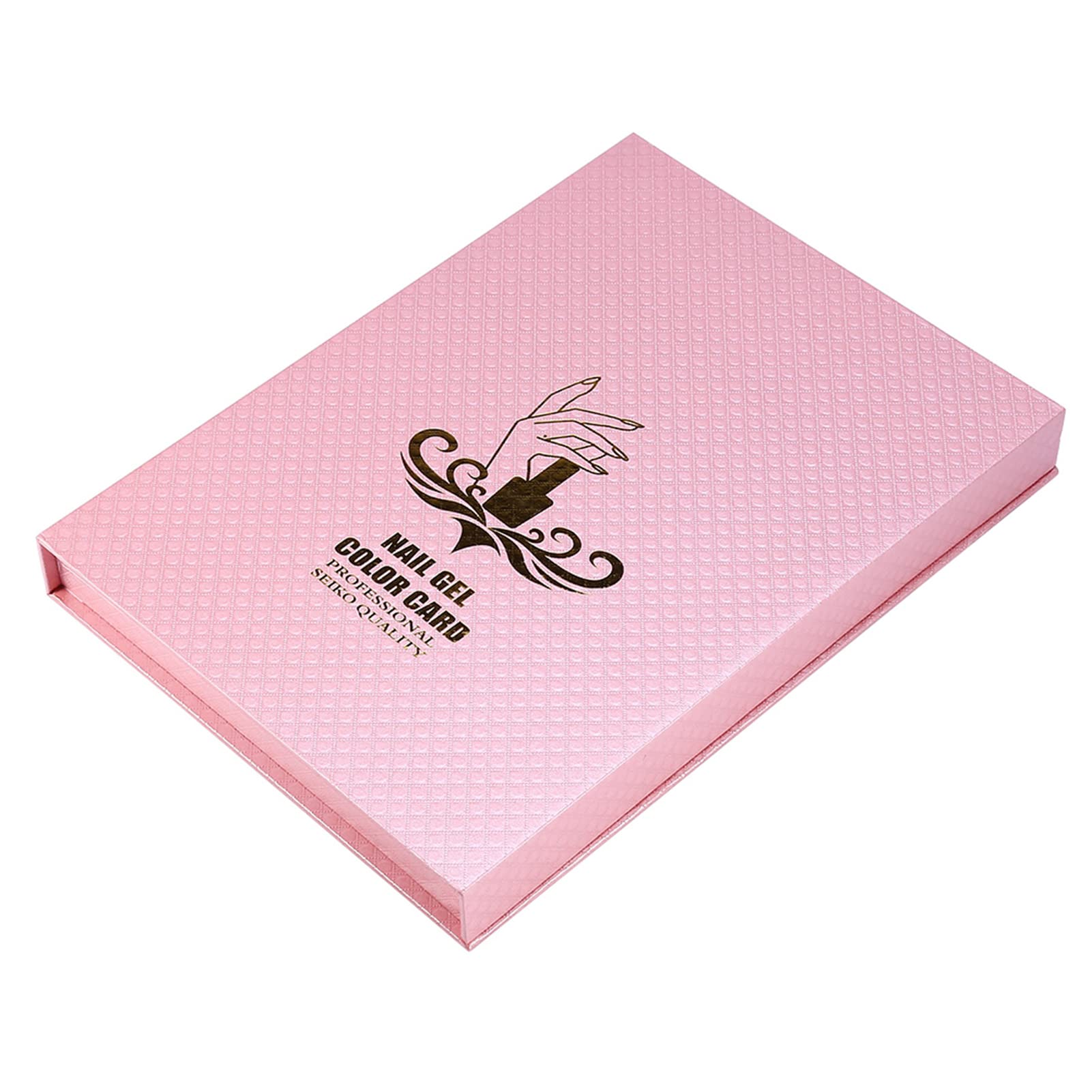 216 Colors Nail Polish Display Book - Professional Salon Nail Art Color Chart with Nail Tips (Pink) for Manicure, Pedicure & Nail Art Design - Perfect for Nail Technicians & DIY Enthusiasts