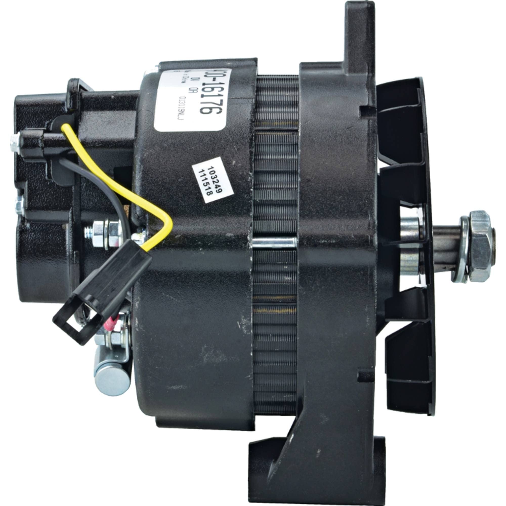 DB Electrical 400-16059 12V 51Amp Alternator for LEHMAN 4D254 4 Cylinder Diesel Engines (1973-On) - External Fan, Internal Regulator, BI Rotation | Compatible with Models 20054, 3141192, 353274 | Perfect for Marine, Industrial & Agricultural Equipment