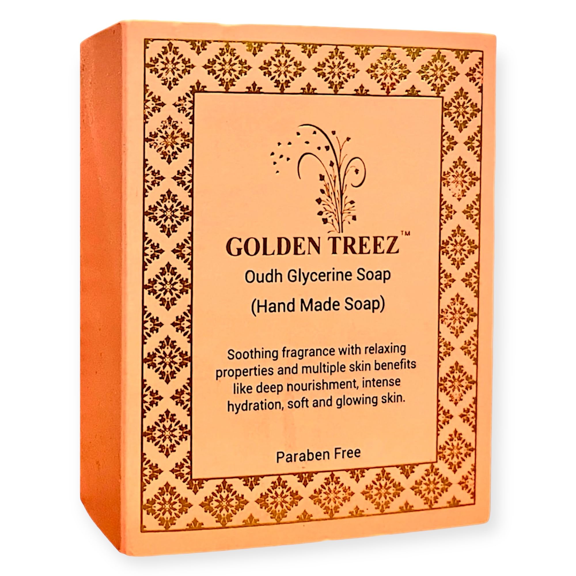 Golden Treez Oudh Soap - Natural Goat Milk & Aloe Vera Bath Bar for Soft Skin | Paraben-Free, Sulfate-Free, Cruelty-Free Luxury Soap (115g) | Perfect for Dry Skin Care, Sensitive Skin Treatment & Spa Day Relaxation