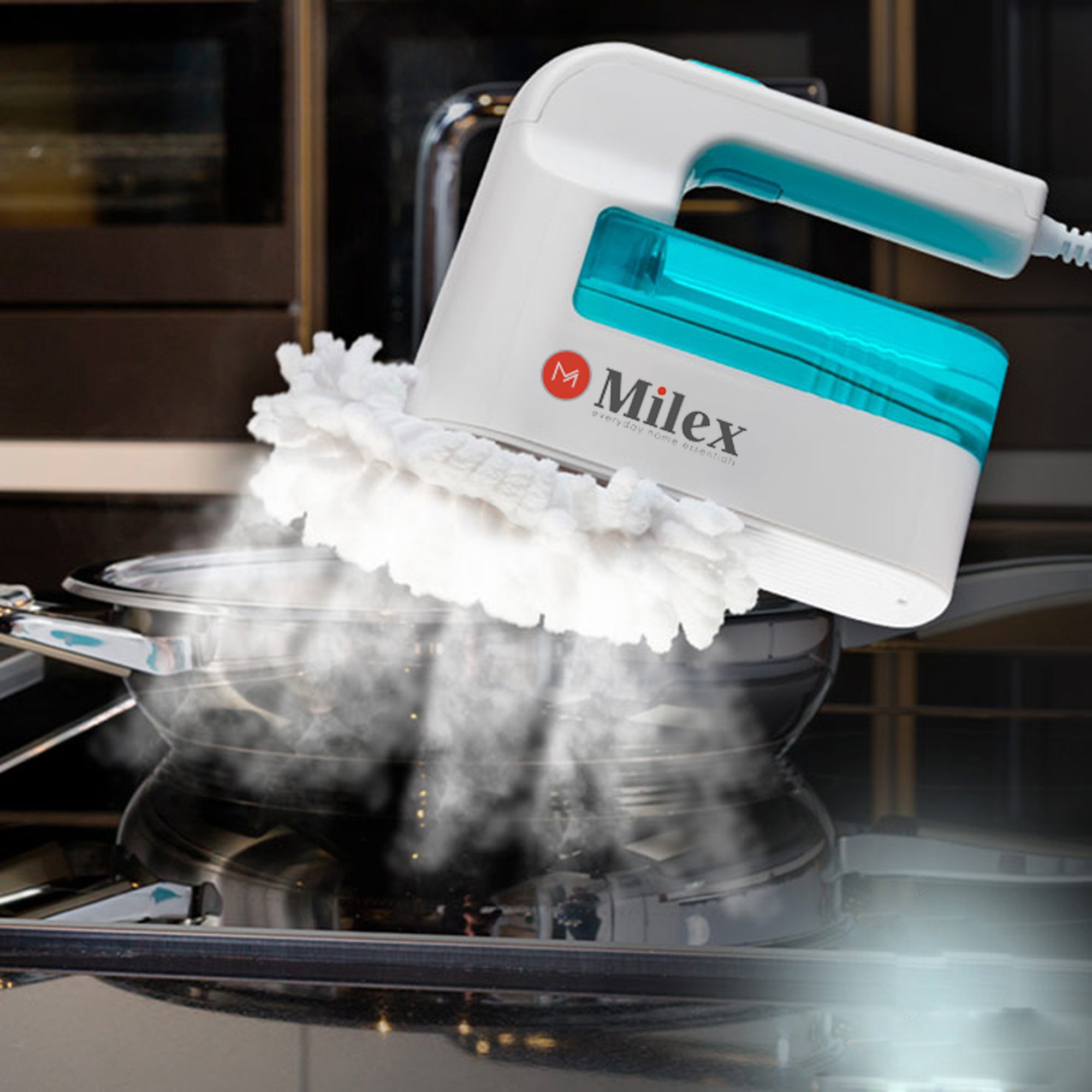 Milex Go Steamer - Portable Handheld Garment Steamer for Clothes, Wrinkles & Fabrics | Quick & Easy Wrinkle Remover for Travel, Home & Office Use