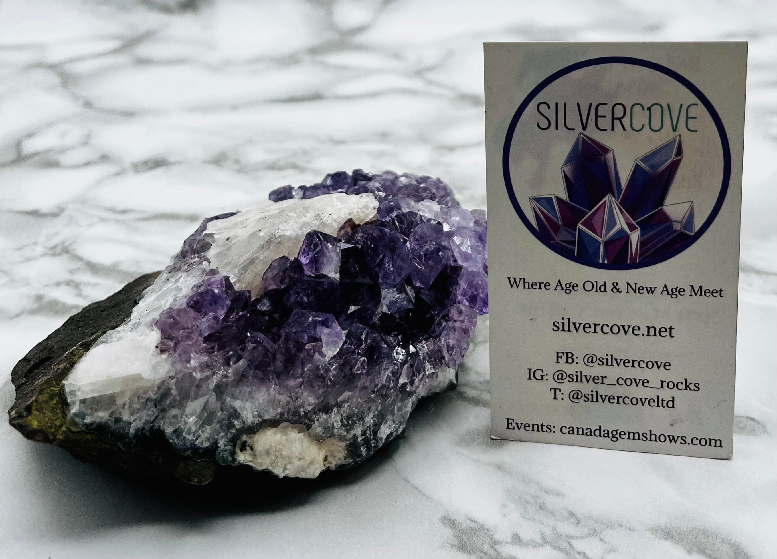 Natural Amethyst Cluster Specimen - Raw Purple Crystal for Home Decor, Meditation & Healing | Perfect for Display, Gifts & Spiritual Practices