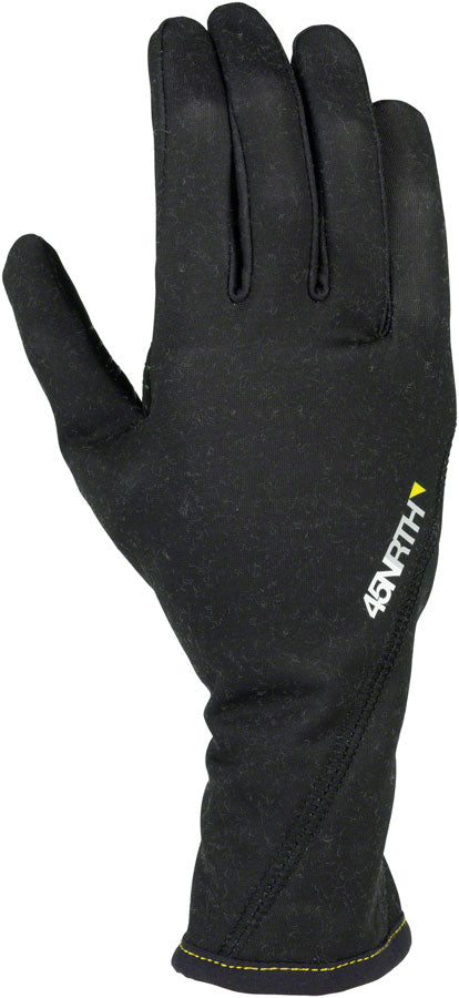 45NRTH 2023 Risor Liner Gloves - Black Full Finger Winter Gloves for Men & Women, Medium Size - Perfect for Cycling, Skiing & Outdoor Activities in Cold Weather