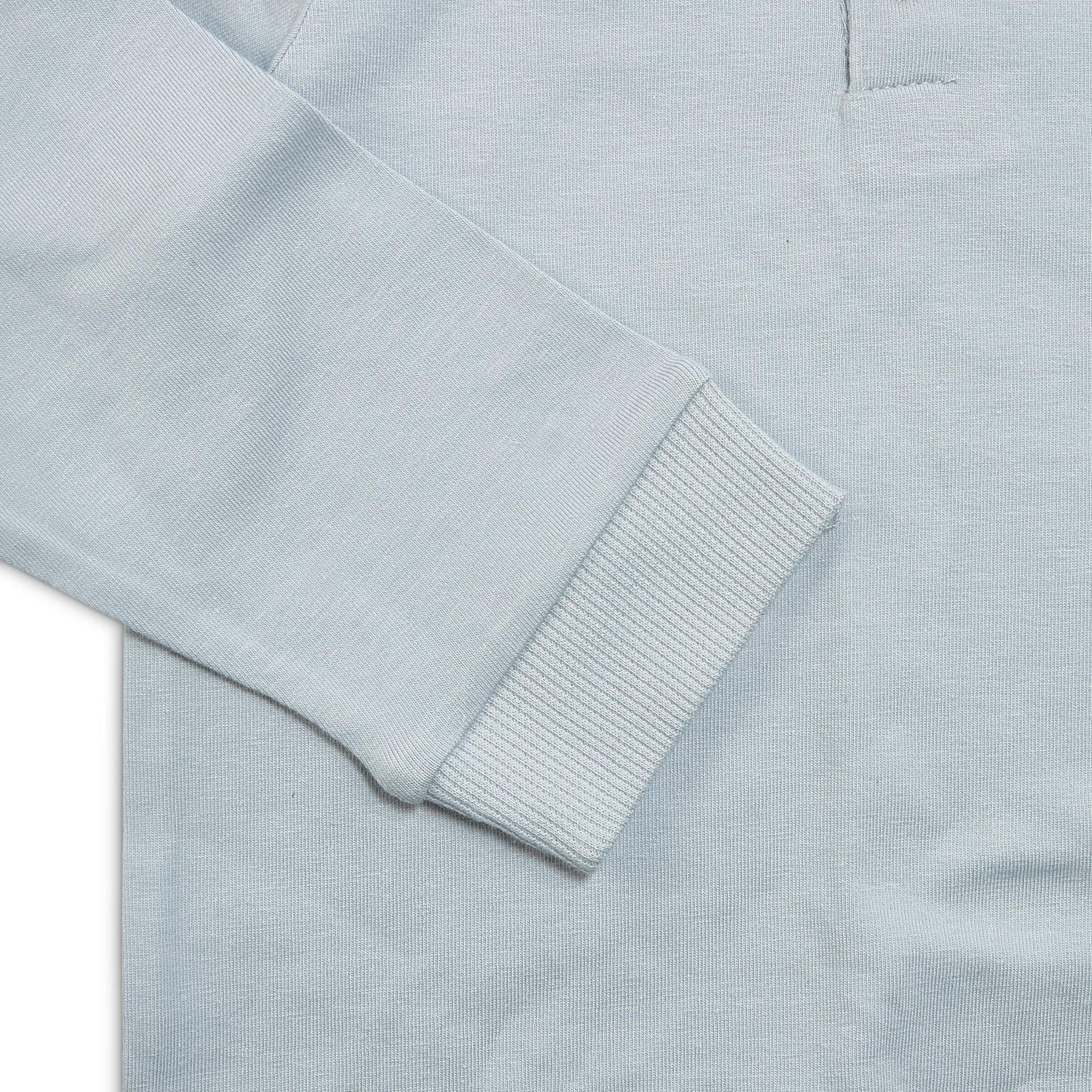Organic Long Sleeve Bunny Pant Set for Baby - Soft Pearl Blue Cotton Outfit | Perfect for Newborn Photoshoots, Christenings & Cozy Winter Wear