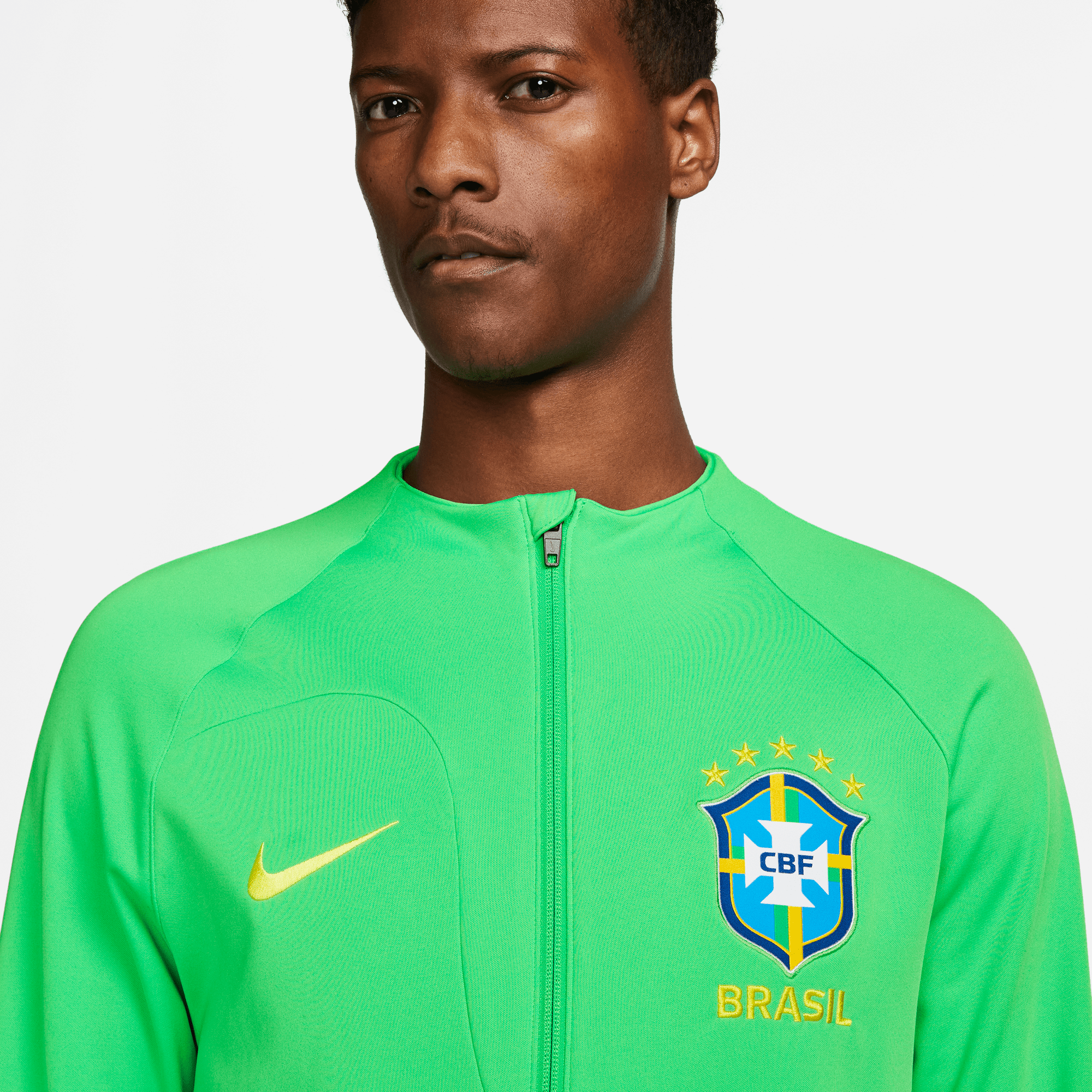 Brazil Academy Pro Knit Jacket (DH4741 330) - Lightweight Breathable Training Top for Soccer, Running & Casual Wear