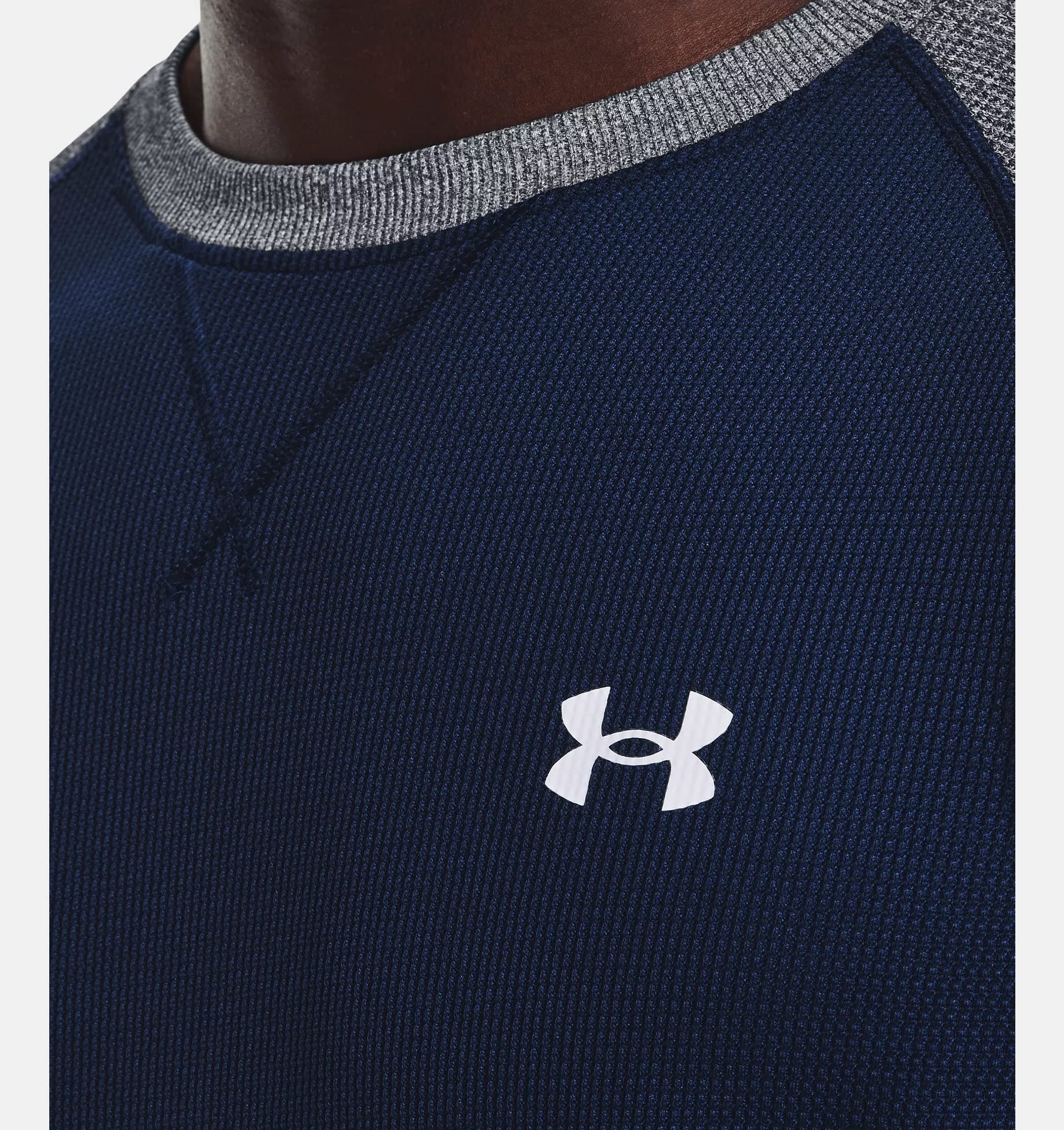 Under Armour Men's UA Waffle Crew Long Sleeve Shirt - Moisture-Wicking, Breathable Workout Top for Gym, Running & Outdoor Activities