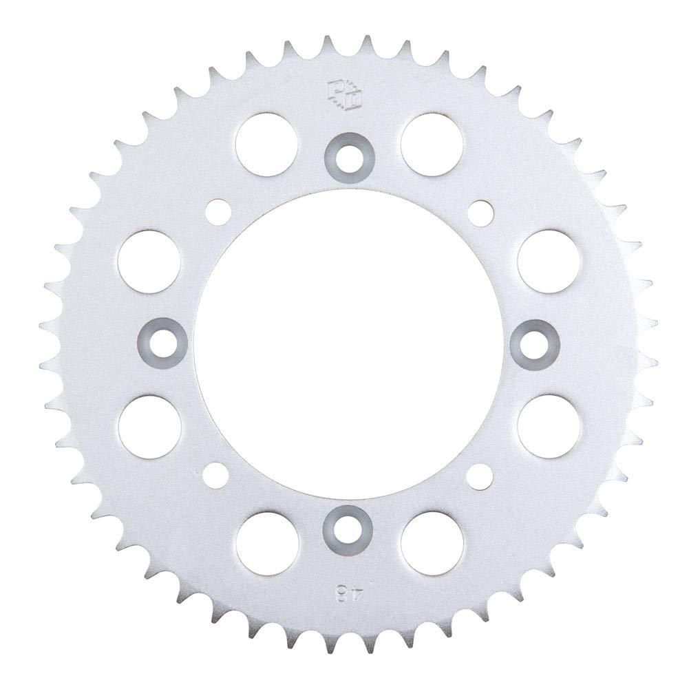 Yamaha YZ80 1993-2001 Rear Steel Sprocket 48 Tooth Silver - Durable Replacement for Off-Road Motorcycle Racing & Trail Riding