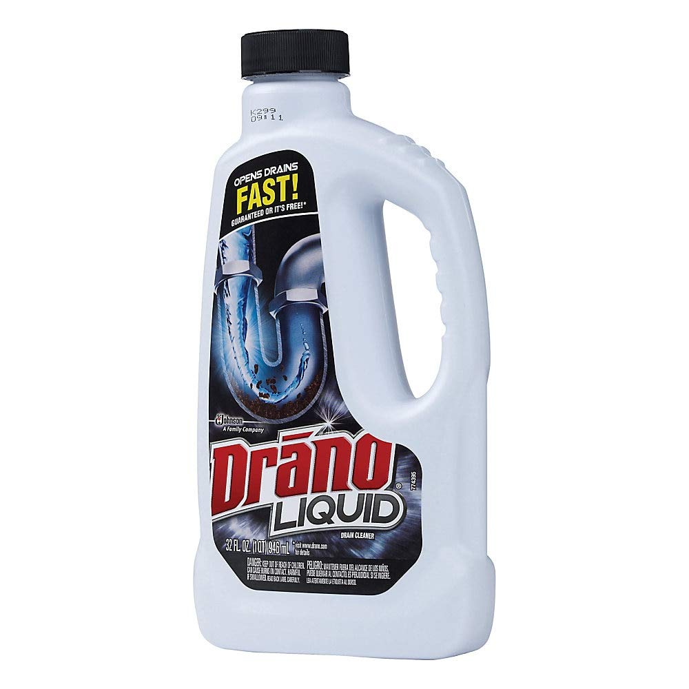 Drano Liquid Drain Cleaner - Fast Clog Remover for Kitchen Sink, Shower & Bathtub - Safe for Pipes - Unclogs Hair, Soap Scum & Food Waste - Ideal for Home & Commercial Use
