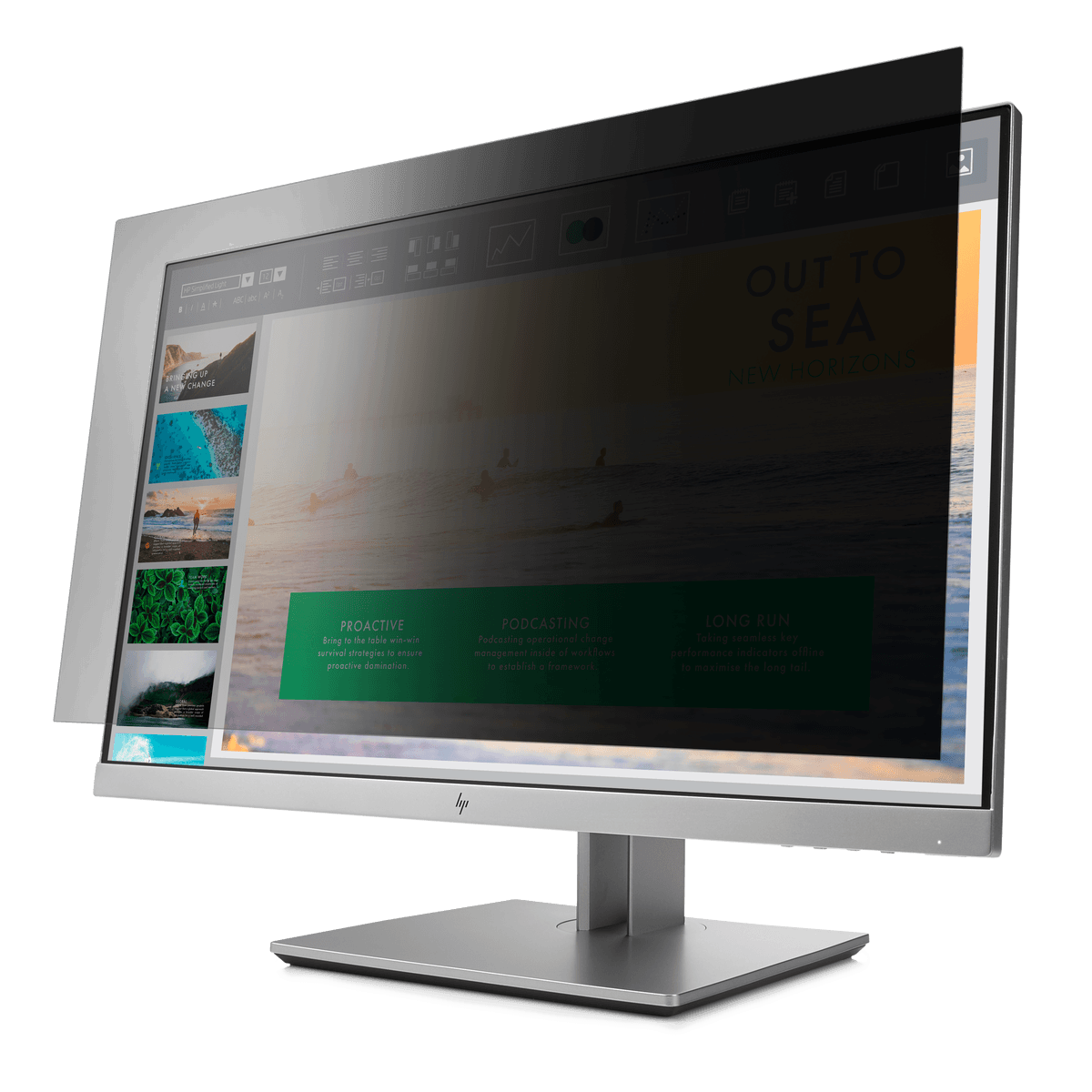 4Vu Anti-Glare Privacy Screen for HP® EliteDisplay E233 & HP® Z23n G2 Monitors - Landscape Orientation for Office & Home Workspaces