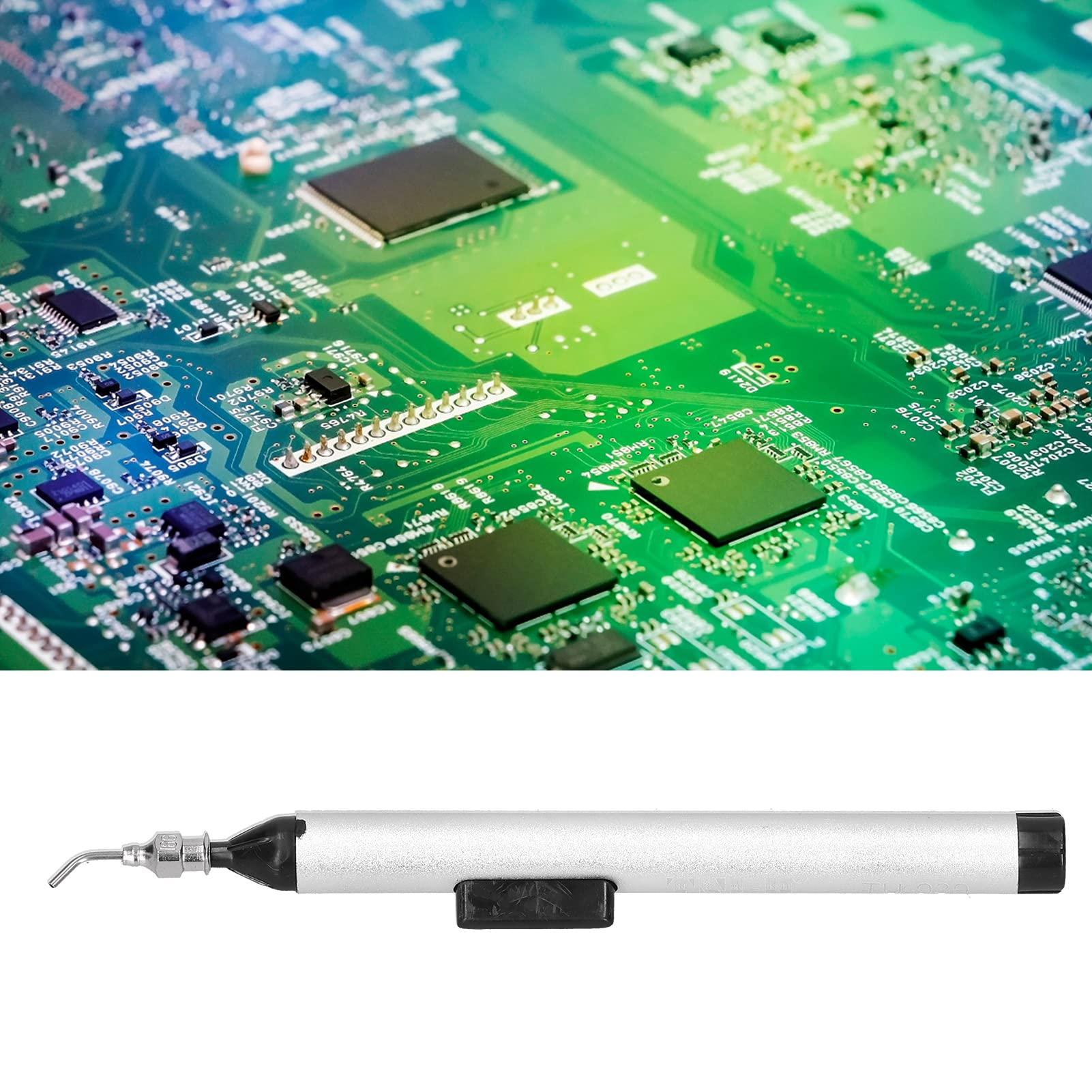 Anti-Static Vacuum Suction Pen with 3 Replaceable Suction Cups - ESD Safe for Electronics, PCB, and Sensitive Components - Perfect for SMT Assembly, Circuit Board Repair, and Microchip Handling