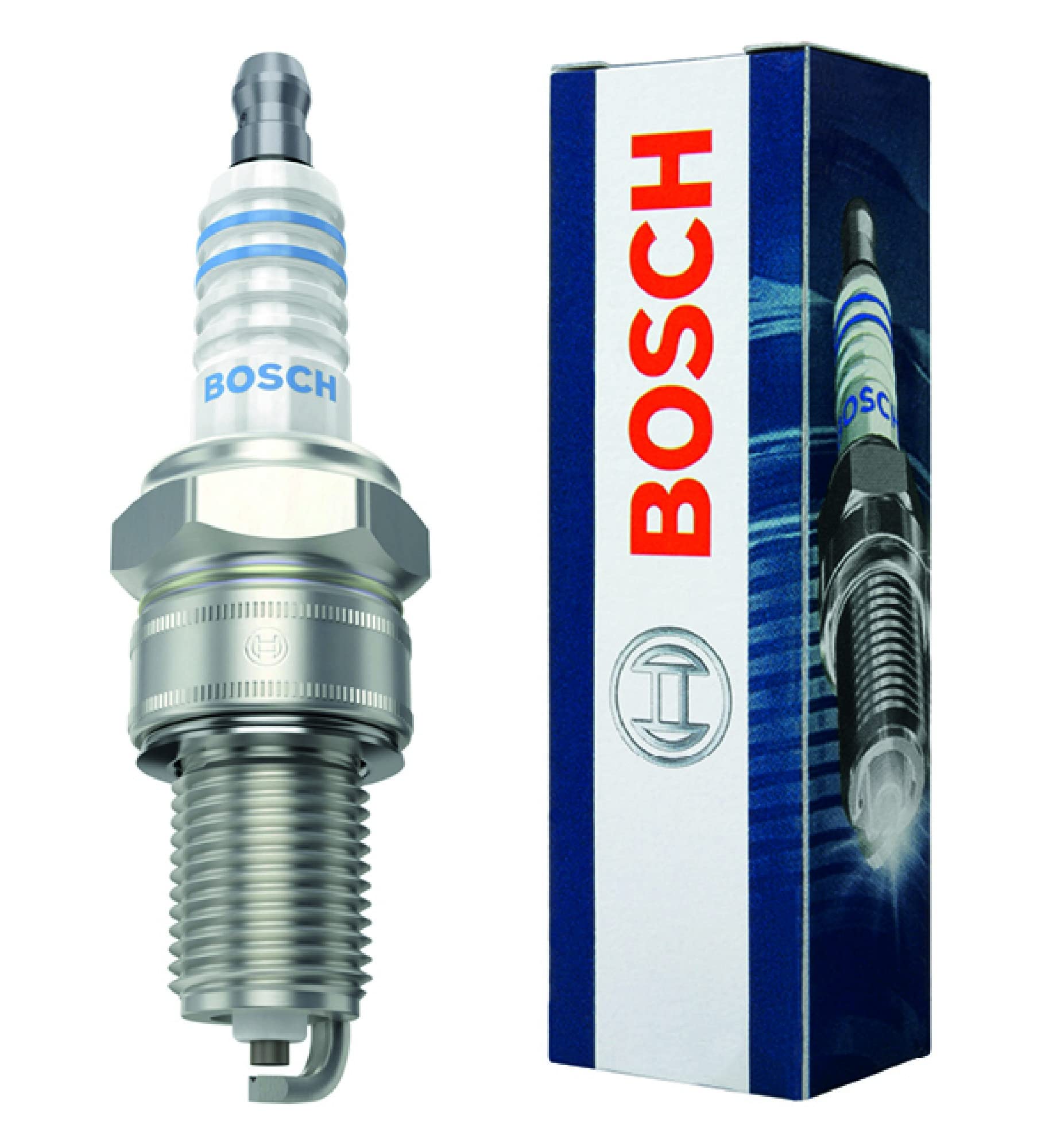 BOSCH 7911 Copper Nickel Spark Plug - Single for Cars, Trucks & Motorcycles - High Performance Ignition Replacement Part