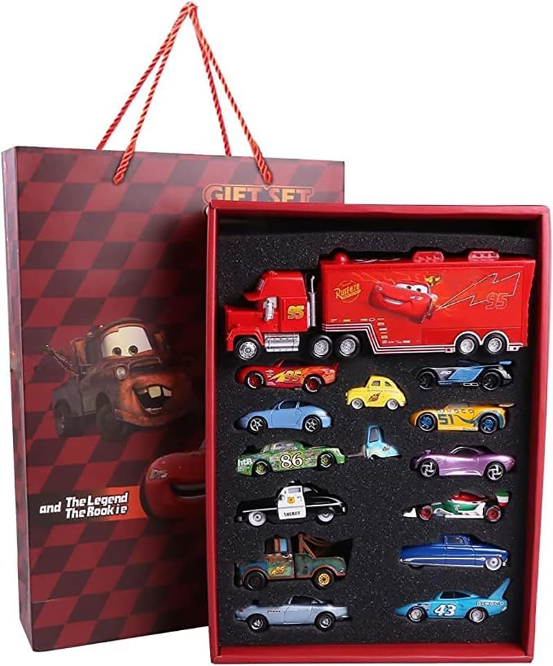 1:55 Scale Diecast Toy Cars Gift Set - 15pcs Model Vehicles Collection for Boys & Kids | Perfect for Playtime, Birthday Gifts & Collectible Displays