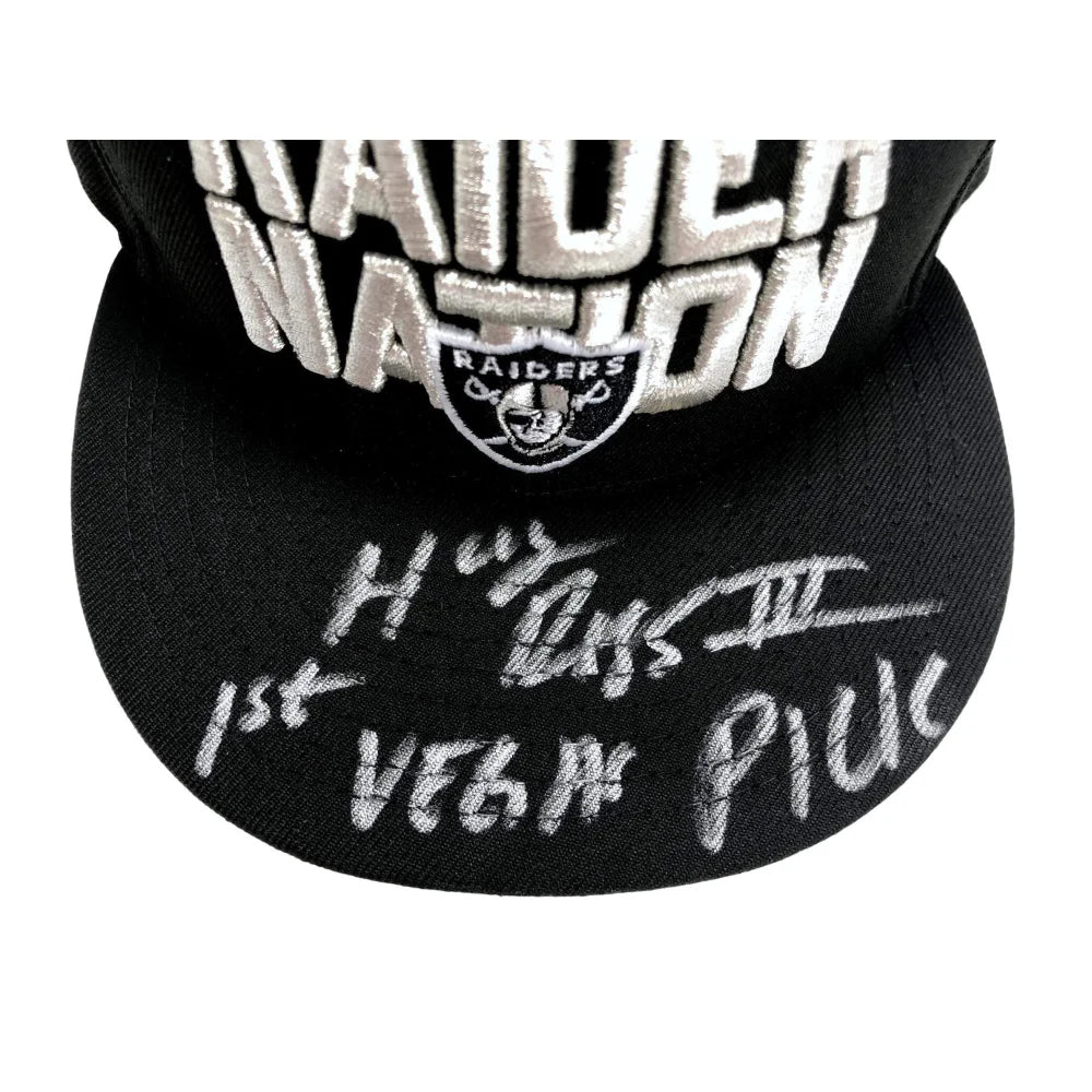 Henry Ruggs Signed Las Vegas Raiders Hat with JSA COA - Authentic NFL Autographed Memorabilia for Collectors and Fans - Perfect for Display, Gifting, and Game Day