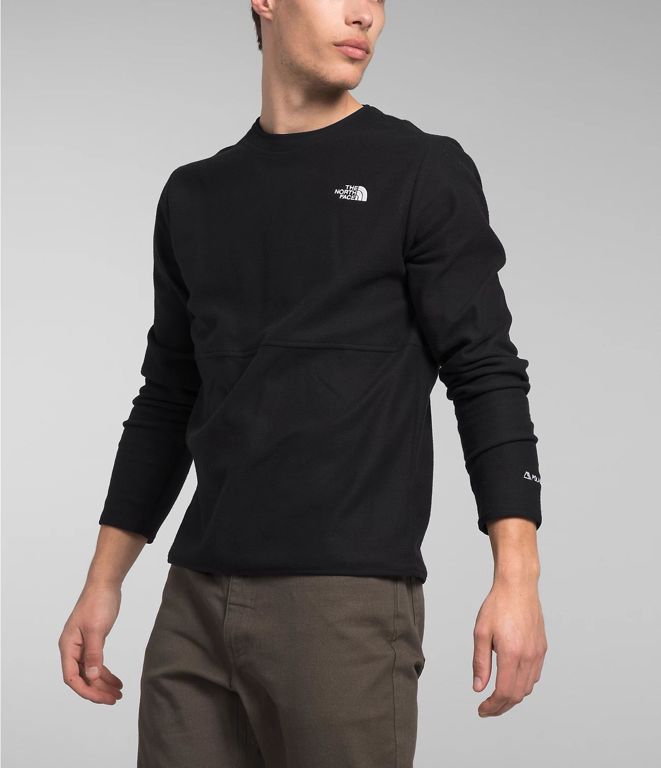 Men's Alpine Polartec 100 Crew Fleece Jacket - NF0A84QF - Warm Winter Base Layer for Hiking, Camping & Outdoor Activities