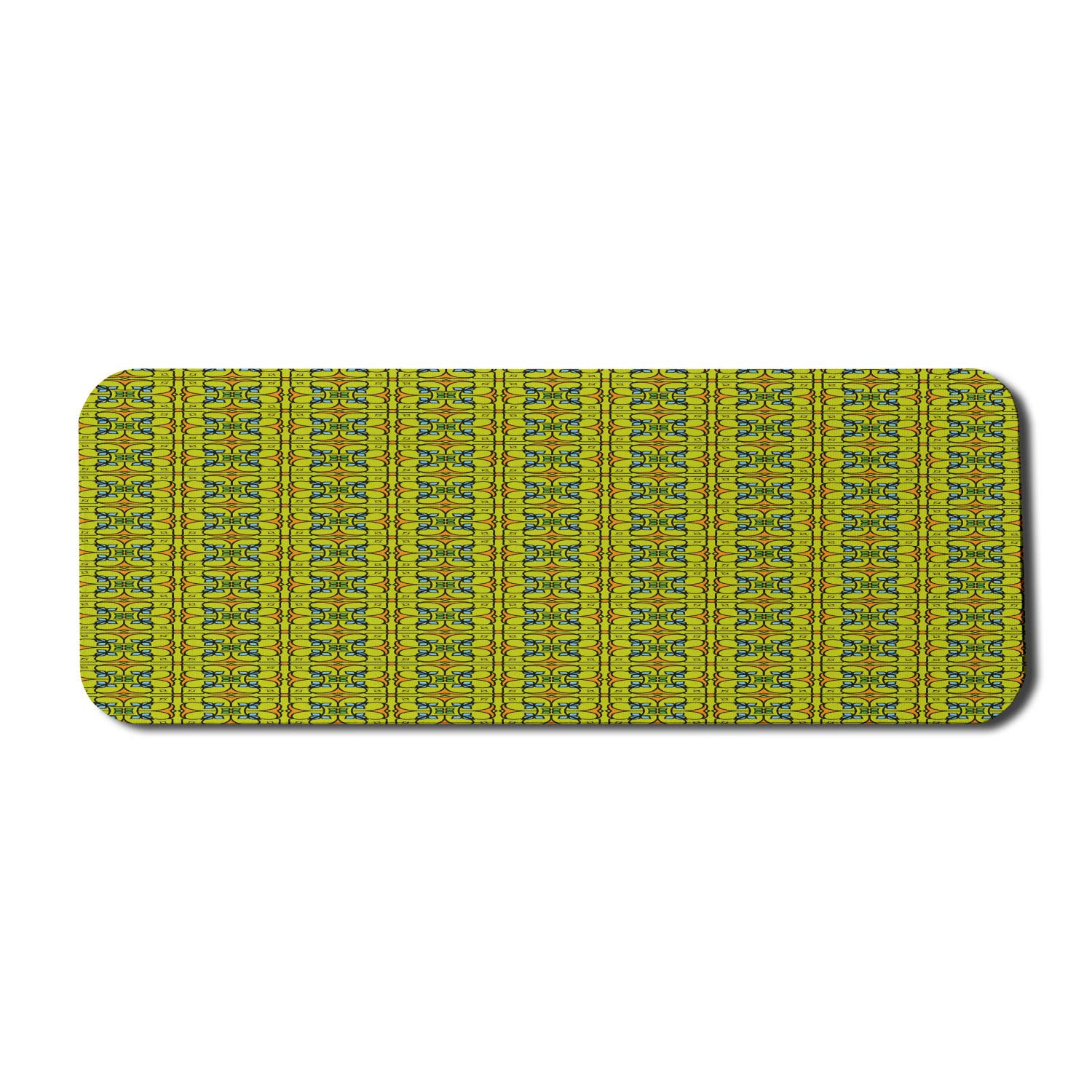 Ambesonne Mosaic Computer Mouse Pad - Portuguese Azulejo Ceramic Style Non-Slip Rubber Gaming Mousepad (31