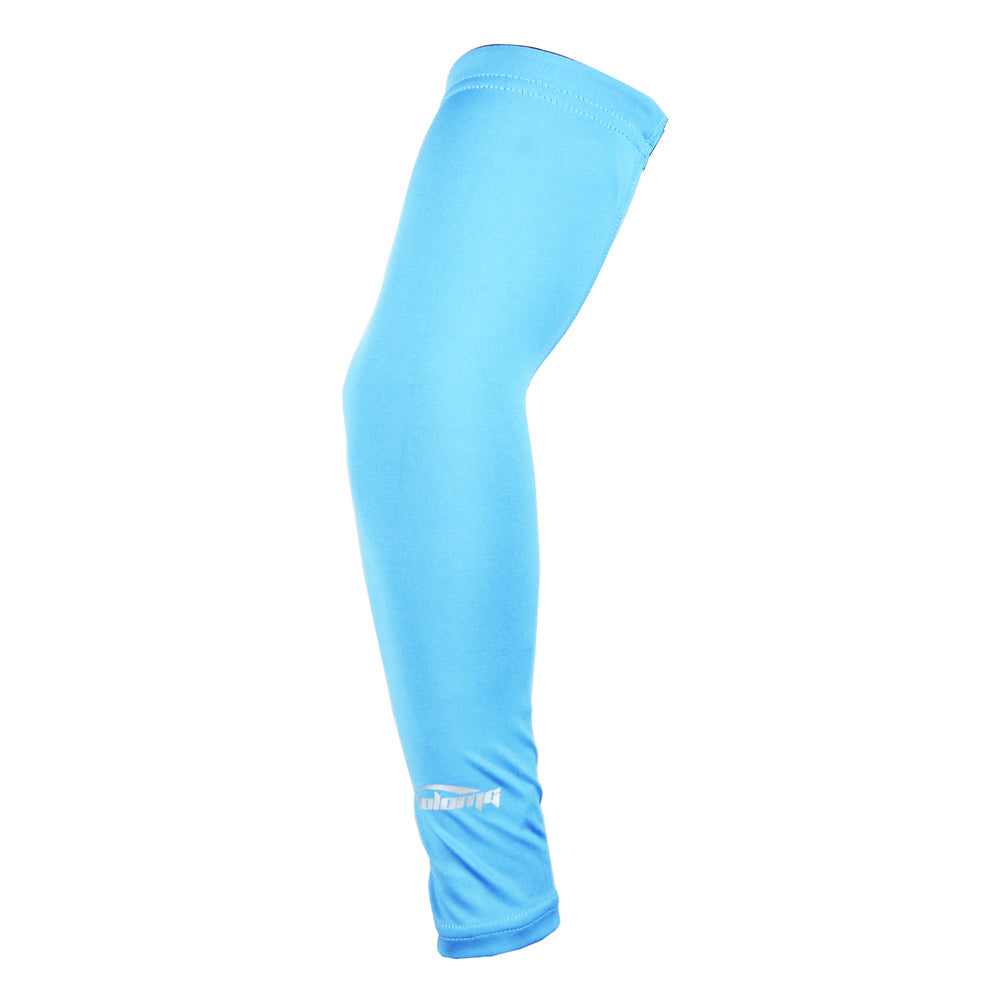 Light Blue Anti-Slip Arm Sleeves for Sports & Outdoor Activities - UV Protection & Comfortable Fit for Basketball, Cycling, Running & Workouts