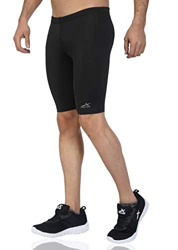Vector X COMBAT-001 Men's & Women's Compression Shorts - Breathable Workout Shorts for Running, Gym & Training - Moisture Wicking & Anti-Chafing - Black Athletic Performance Shorts for Active Lifestyles