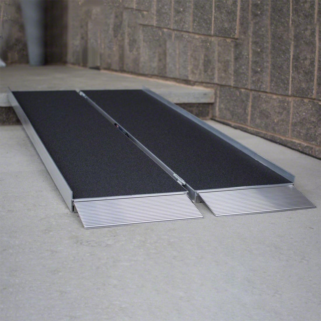 EZ Access Suitcase® Singlefold AS Portable Wheelchair Ramp - Lightweight Aluminum Folding Ramp for Home, Vehicles & Mobility Access - Black (Ideal for Wheelchairs, Scooters & Walkers)
