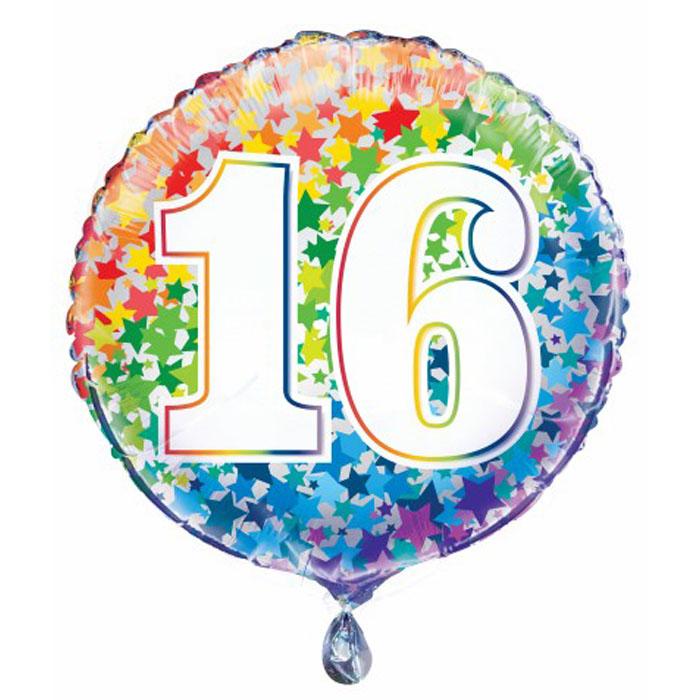 Happy Birthday Balloons | Sweet 16 Party Decorations | Rainbow Foil Balloons for Birthday Parties, Graduation Celebrations & Special Events