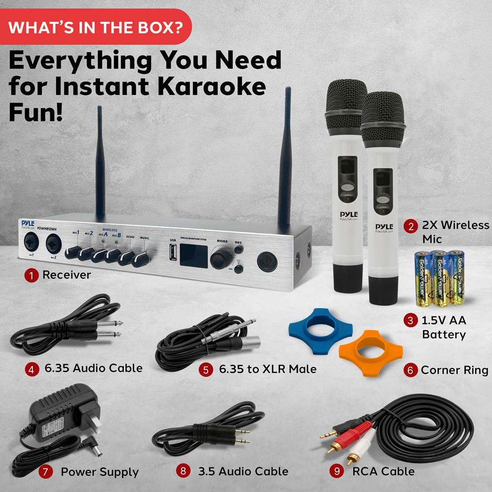 Portable Karaoke Microphone Mixer System with Bluetooth - Wireless Singing Machine for Home Parties, Travel & Entertainment - Perfect for Kids & Adults
