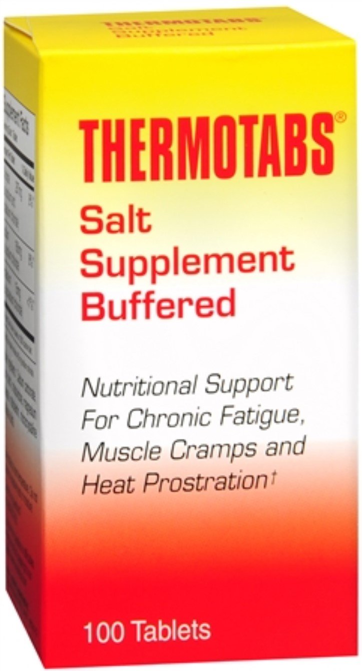 THERMOTABS Buffered Electrolyte Salt Supplement Tablets - 100 Tablets (Pack of 11) for Hydration & Recovery - Ideal for Athletes, Outdoor Enthusiasts & Hot Weather Activities