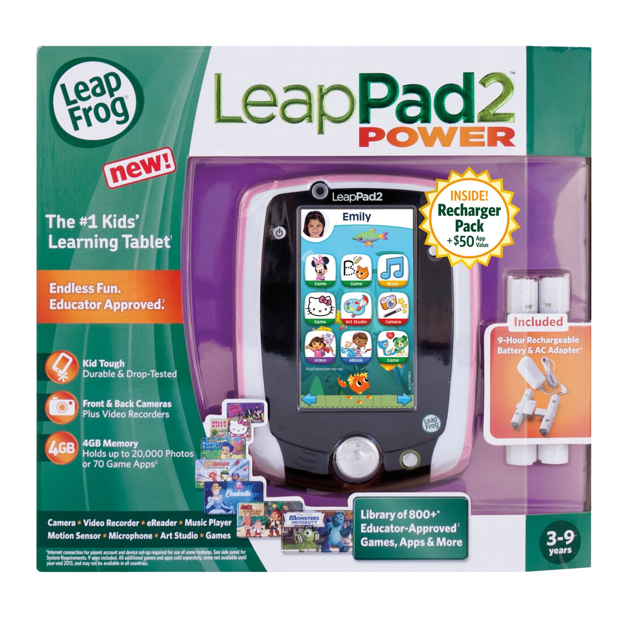 LeapFrog LeapPad2 Kids Learning Tablet - Pink | Educational Toy for Toddlers & Preschoolers | Interactive Games, eBooks & Videos | Perfect for Home, Travel & Classroom Learning
