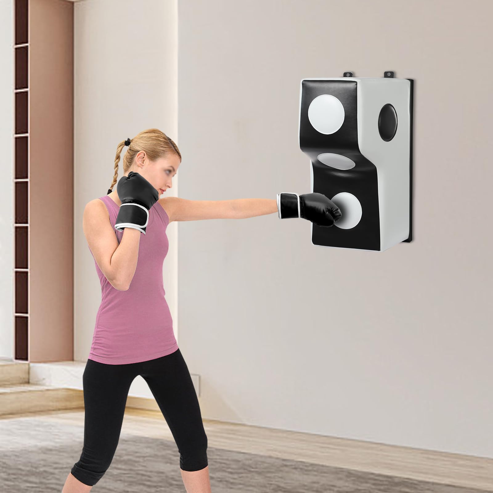 Wall Mounted Boxing Punching Bag - Heavy Duty Uppercut & Hook Training Pad for Adults - Supports Up to 881.85 lbs - Perfect for Home Gym, Bedroom, Living Room & Boxing Training