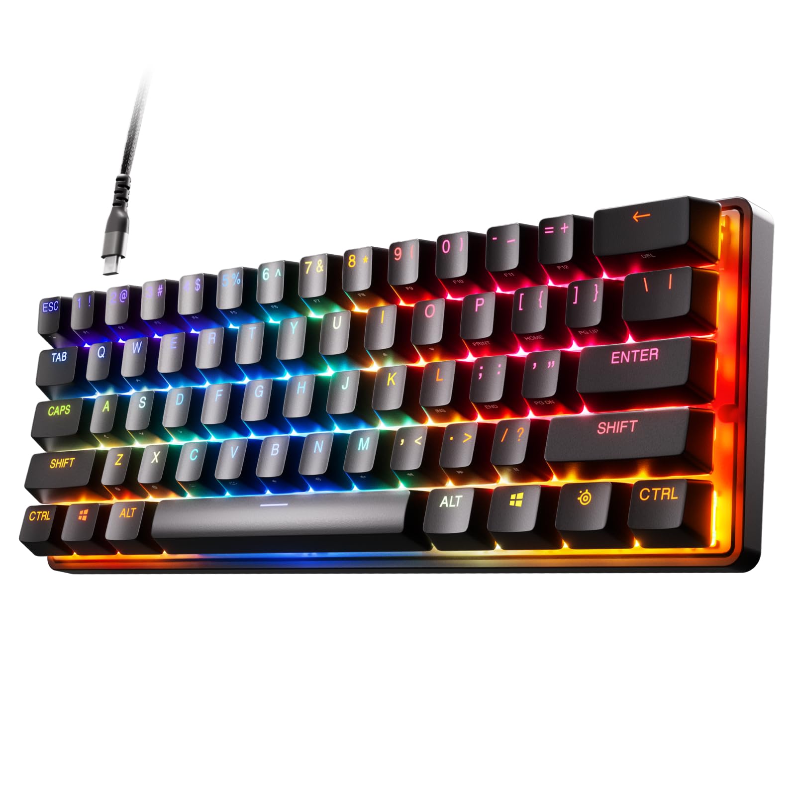 SteelSeries Apex 9 Mini 60% Hot-Swap Optical Mechanical Gaming Keyboard - RGB Backlit, Aluminum Frame, PBT Keycaps - Perfect for Esports, Streaming & Office Work