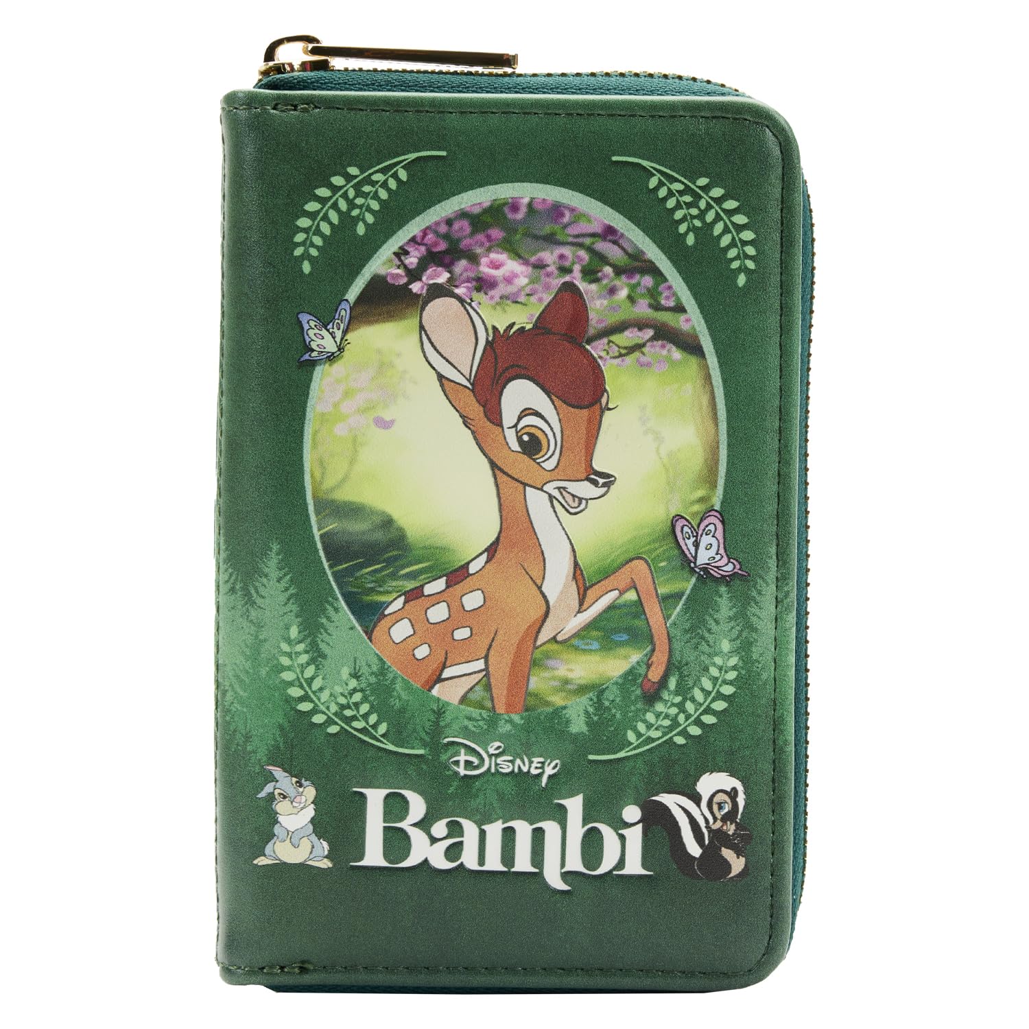 Disney Bambi Classic Books Zip Around Wallet by Loungefly - Cute & Stylish Accessory for Disney Fans, Perfect for Theme Parks, Shopping & Everyday Use