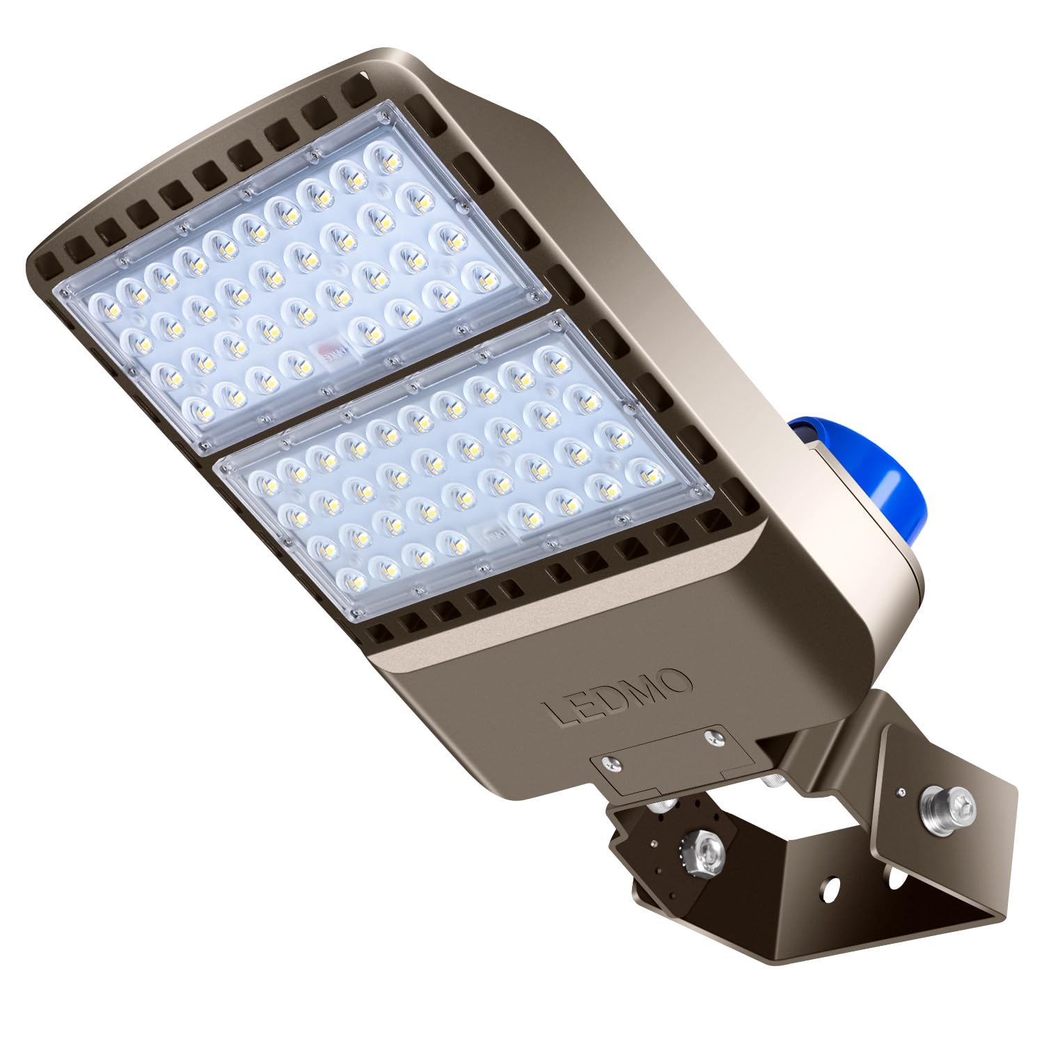 200W LED Parking Lot Lights with Photocell - Dusk to Dawn Outdoor Shoebox Lighting, 5000K Daylight White, Adjustable Trunnion Mount, IP65 Waterproof - Perfect for Commercial Parking Areas, Warehouses & Building Exteriors