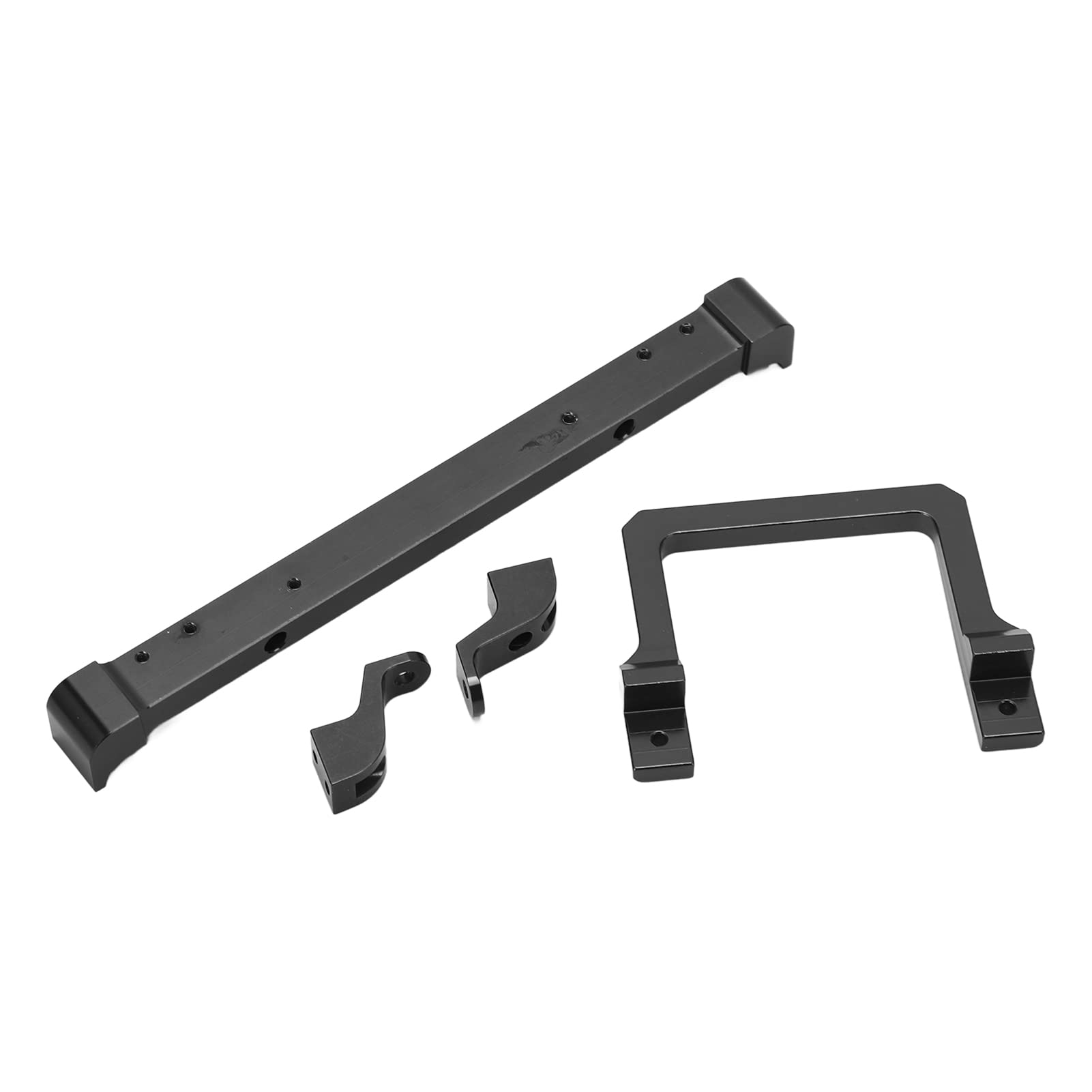SPYMINNPOO Aluminum Alloy Front & Rear Bumper for MN D90 99s 1/10 RC Crawler Car - Durable Metal Upgrade Parts Accessories (Black) - Perfect for Off-Road Adventures & RC Car Enthusiasts