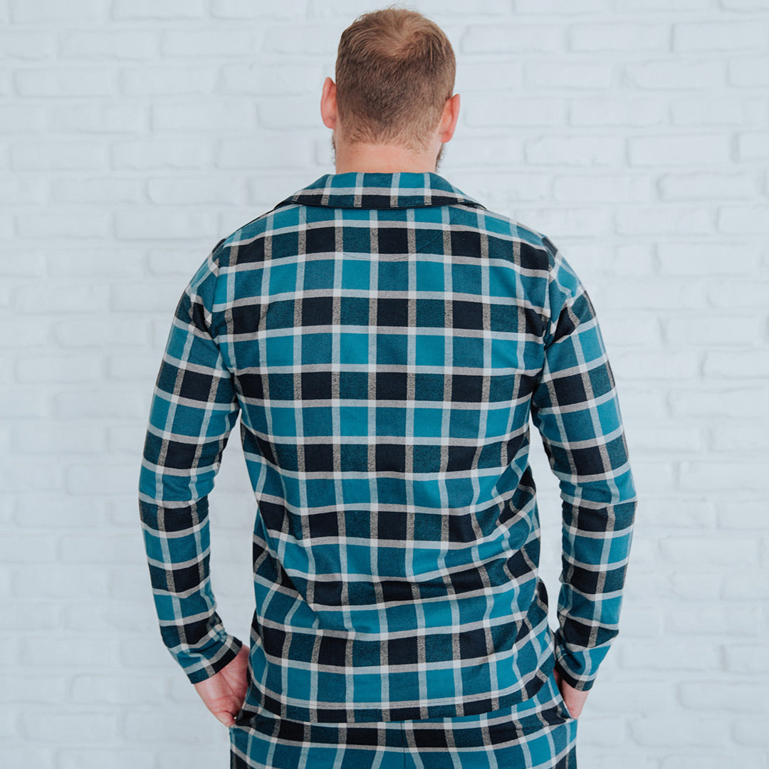 Plaid Button Down Shirt for Men - Stylish Casual & Office Wear - Comfortable Flannel Shirt for Fall & Winter - Perfect for Outdoor Activities and Layering