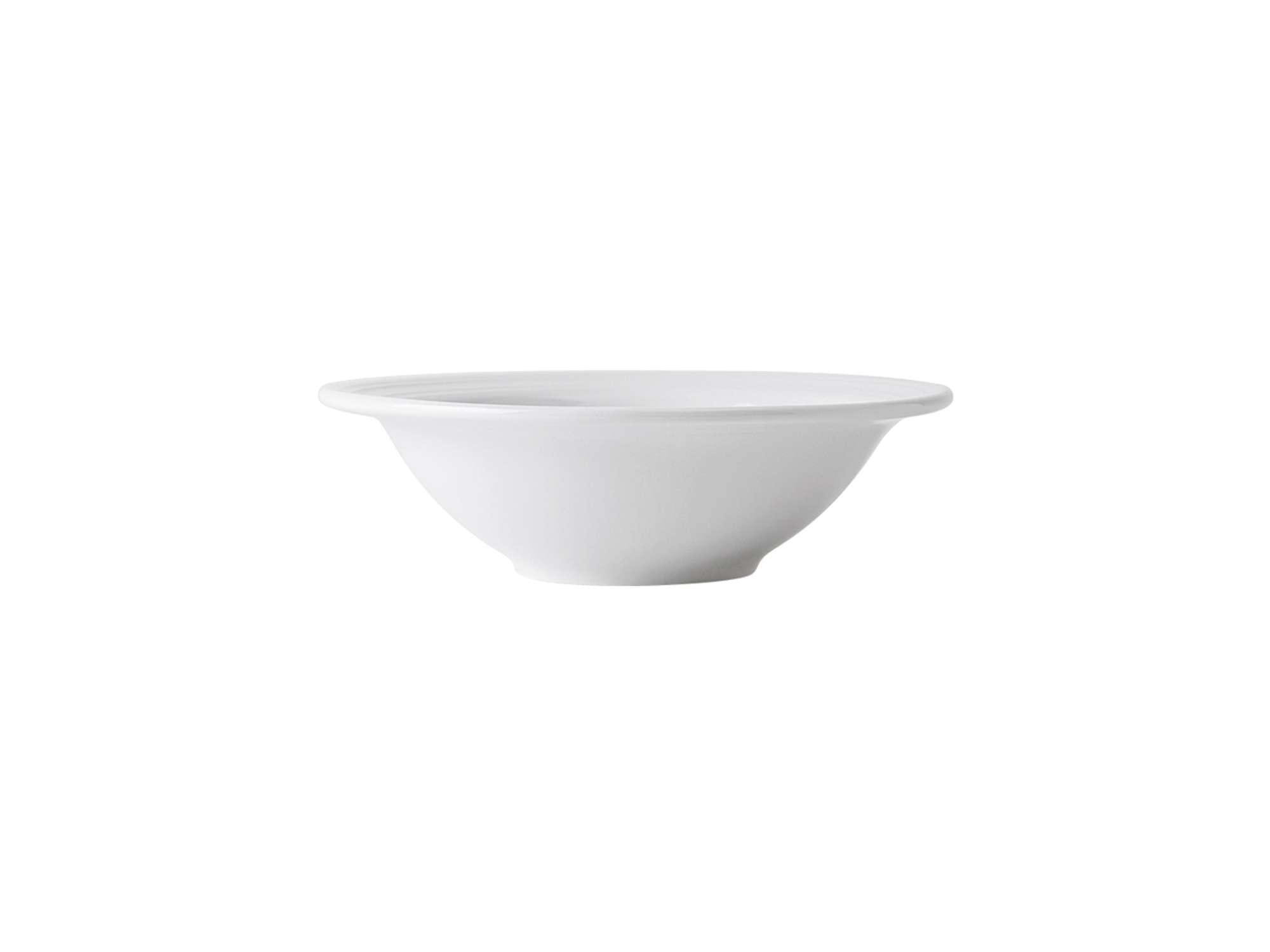 Premium Tuxton Pacifica Porcelain White Embossed Narrow Rim 10-1/4-Ounce Grapefruit Bowls - Set of 36 | Scratch & Chip Resistant | Lead & Cadmium Free | Dishwasher, Microwave & Oven Safe | Perfect for Breakfast, Desserts & Fruit Serving
