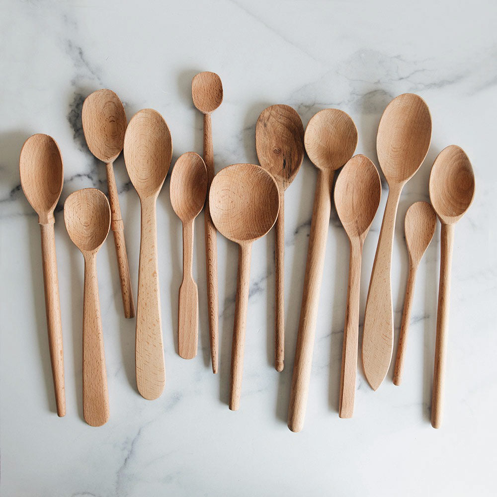 12-Piece Premium Beechwood Spoons Set - Large Kitchen Utensils for Cooking, Baking & Serving - Perfect for Restaurants, Home Chefs & Gift Giving