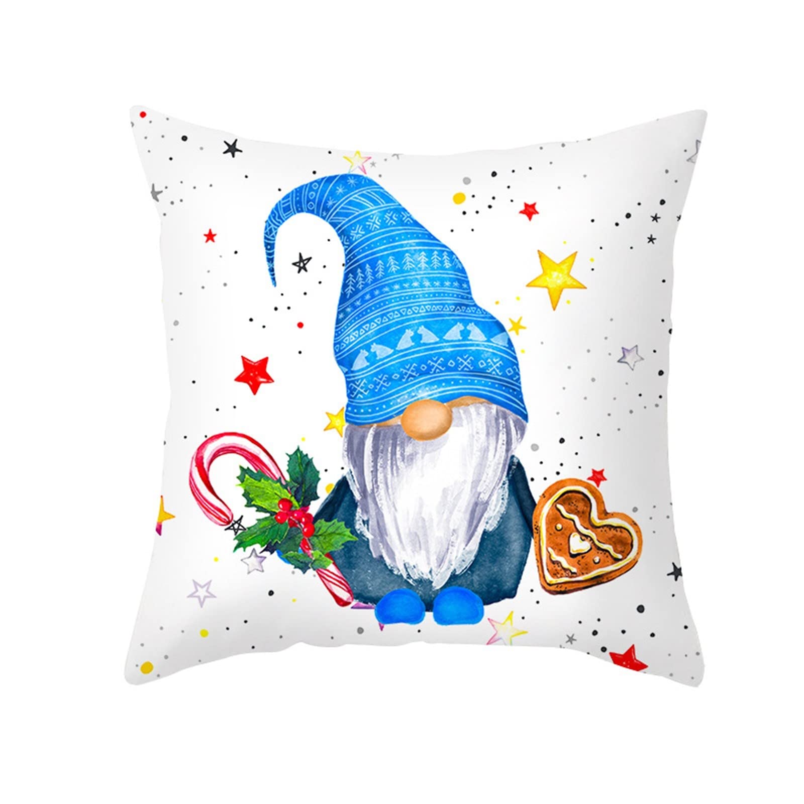 Snowman Christmas Throw Pillow Cover - Festive Holiday Decor for Sofa, Bed & Home - Unique Cushion Case for Xmas Decorations