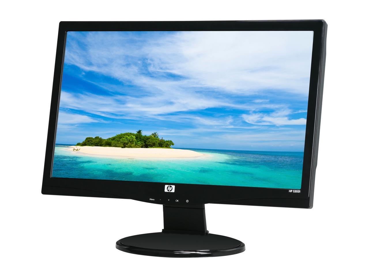 HP S2031 20-Inch LCD Monitor - 1600x900 Resolution, 5ms Response Time, D-Sub & DVI-D Ports - Ideal for Home Office, Gaming & Multimedia Use