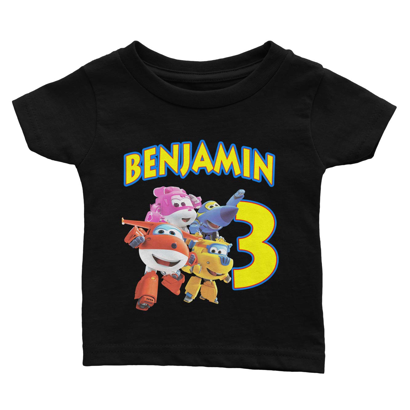 Personalized Super Wings Birthday Shirt for Kids & Family - Custom Matching Outfits for Birthday Parties & Theme Events