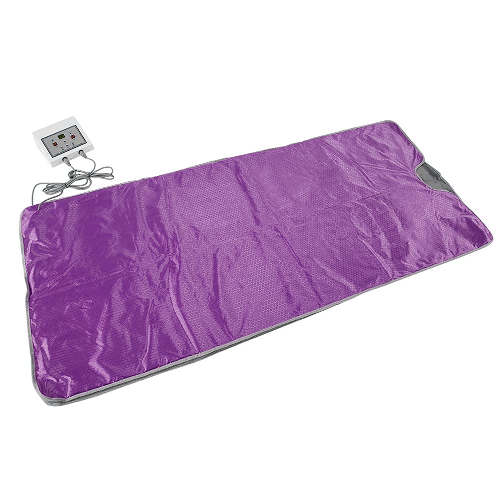 Zerodis Far Infrared Sauna Blanket - Portable Home Spa Detox & Weight Loss Heating Pad, Waterproof Body Wrap for Relaxation & Slimming (US Plug 110V) - Perfect for Home Use, Yoga Recovery & Post-Workout Relaxation