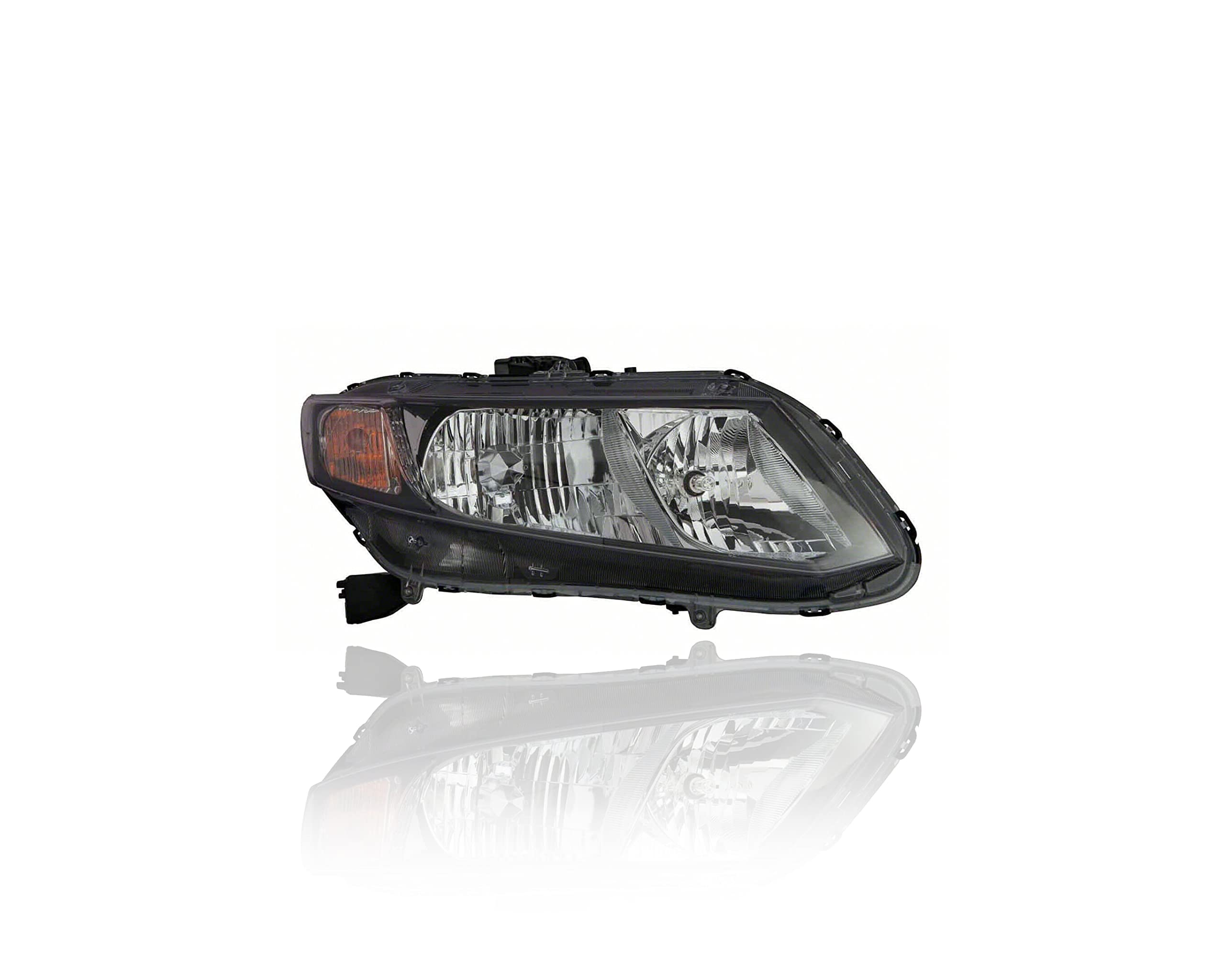 2013 Honda Civic Sedan/Coupe Passenger Headlight - NSF Certified Replacement for Improved Night Driving Safety | Perfect for Daily Commute & Road Trips