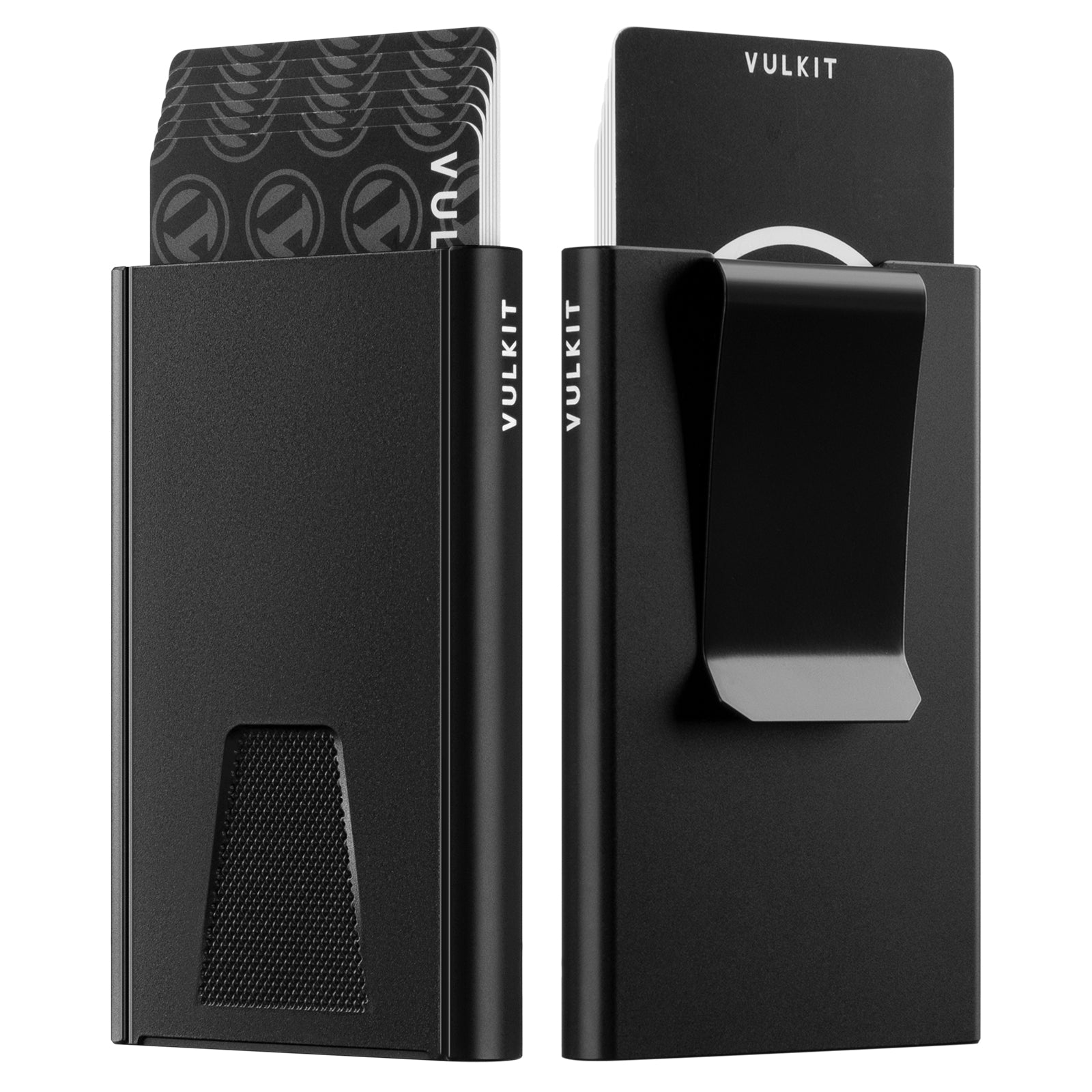 VC500 Slim RFID Blocking Wallet with/Without Money Clip & AirTag Holder - Push Up Card Holder for Credit Cards & Cash - Perfect for Travel, Business & Everyday Use