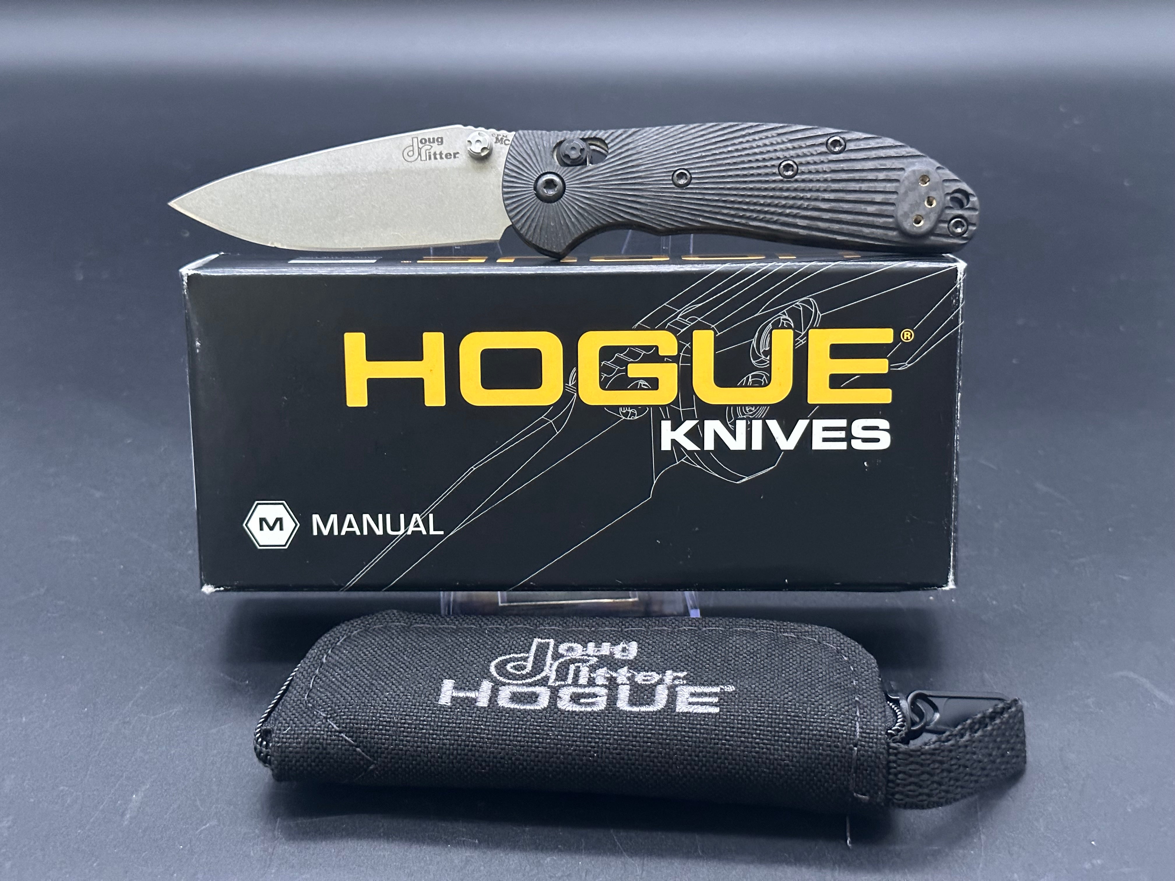 Doug Ritter Mini RSK Carbon Fiber Pocket Knife with Magnacut Steel - EDC, Outdoor, Camping & Survival Tool