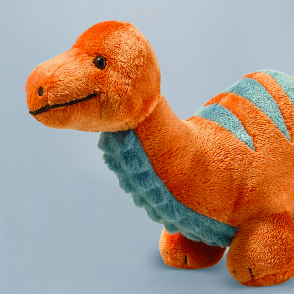Steiff Bronko Brontosaurus Plush Dinosaur Toy with Personalized Pajamas - Perfect Gift for Kids' Bedtime & Dinosaur-Themed Nursery Decor