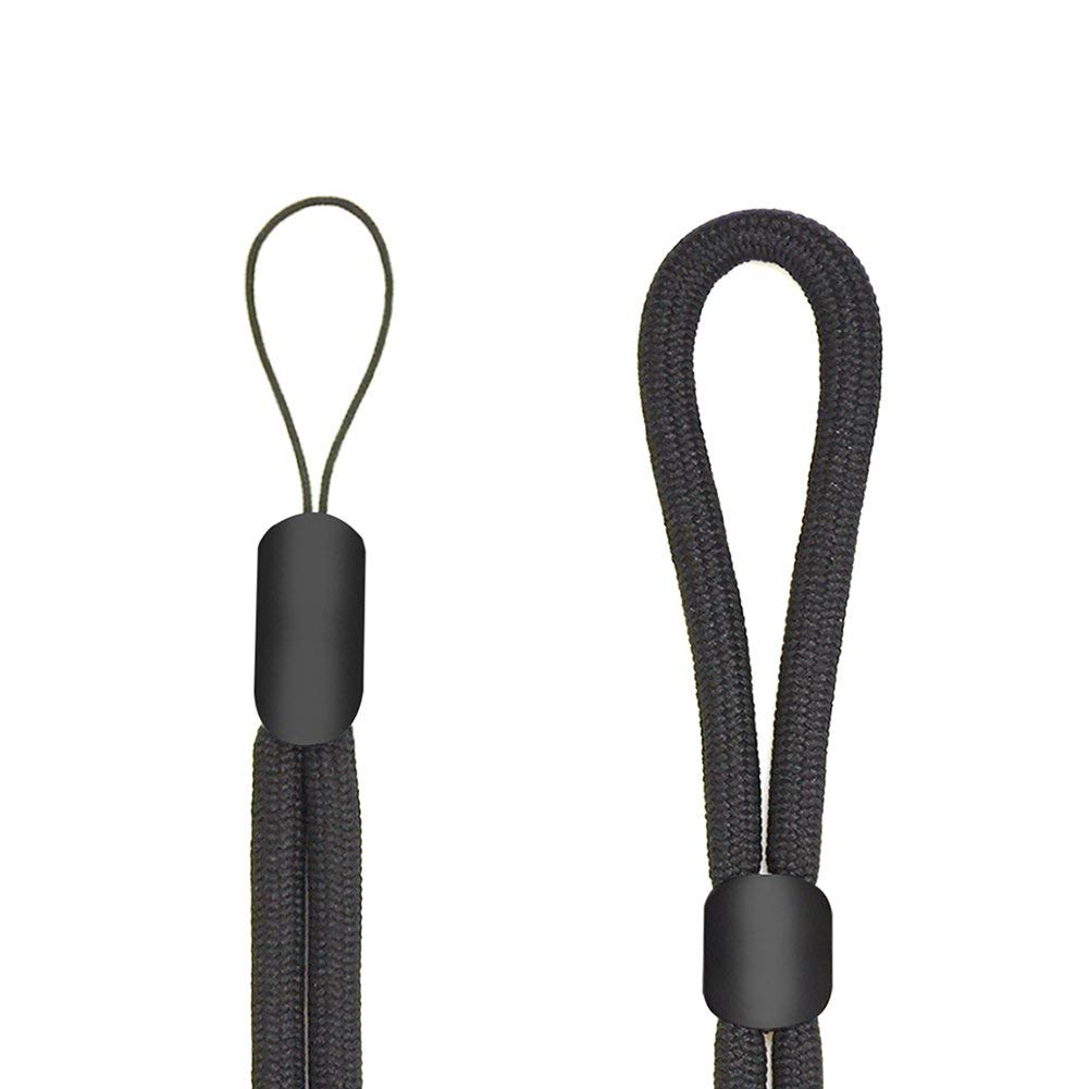 YOUOWO 5 Pack Adjustable Wrist Lanyards - Multi-Purpose Keychain for Keys, Car, Flashlight, Phone & Pen (Black, Red, Blue, Green, White&Black) - Perfect for Work, School, Travel and Outdoor Activities