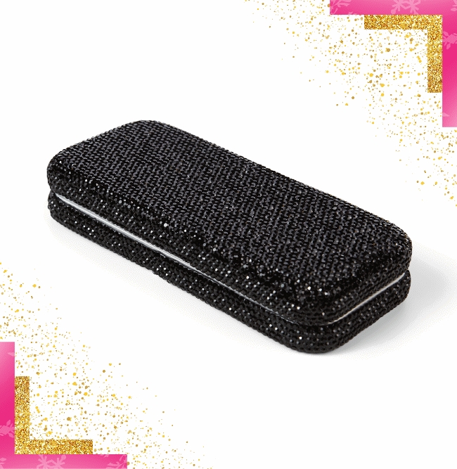 Rebel Sunglasses Case in Gilded Pink - Trendy & Protective Eyewear Storage for Women - Perfect for Travel, Beach, and Everyday Use