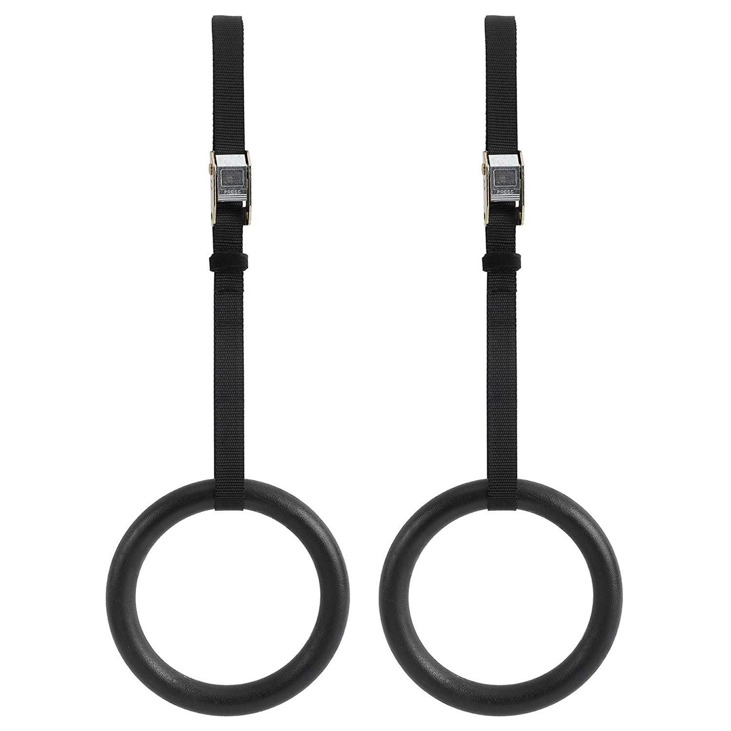 XMSound 1100lbs Capacity Adjustable Gymnastic Rings with 14.5ft Non-Slip Straps - Perfect for Pull-Ups, Dips, Strength Training & Home Gym Workouts - Ideal for CrossFit, Calisthenics & Outdoor Fitness Training