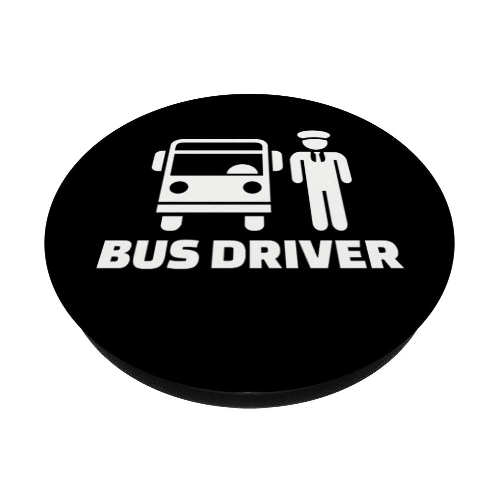 Bus Driver Themed PopSockets Phone Grip & Stand - Expandable Holder for Smartphones & Tablets | Perfect for Commuting, Travel & Daily Use