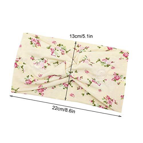Non-Slip Yoga Headbands for Women - 5 Pack Stretchy Hair Accessories for Workouts, Running & Fitness - Cute & Comfortable Head Wraps for Active Lifestyles
