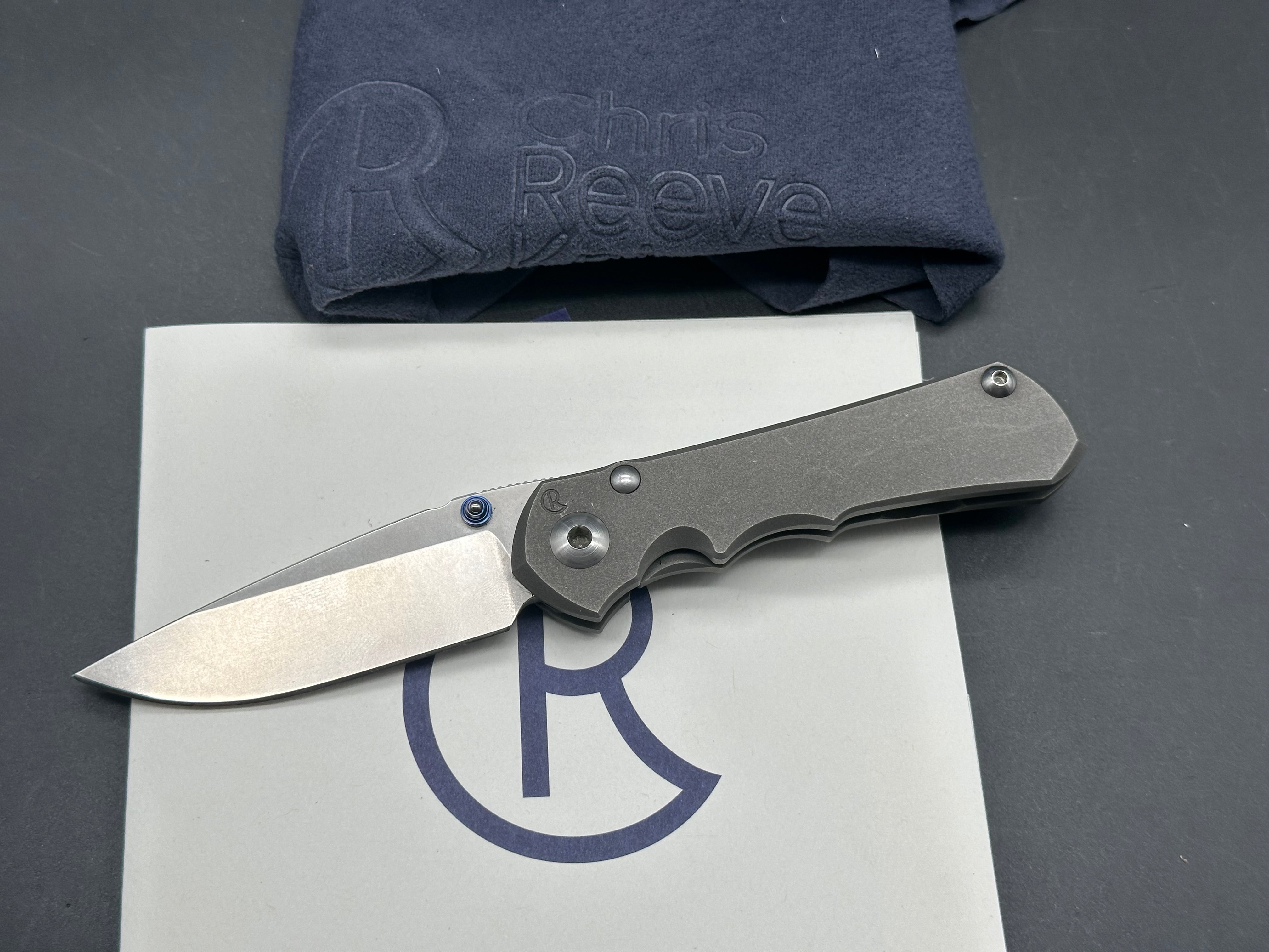 CRK Small Inkosi S35V Plain Jane Drop Point Folding Knife - EDC Pocket Knife for Outdoor, Camping & Everyday Carry