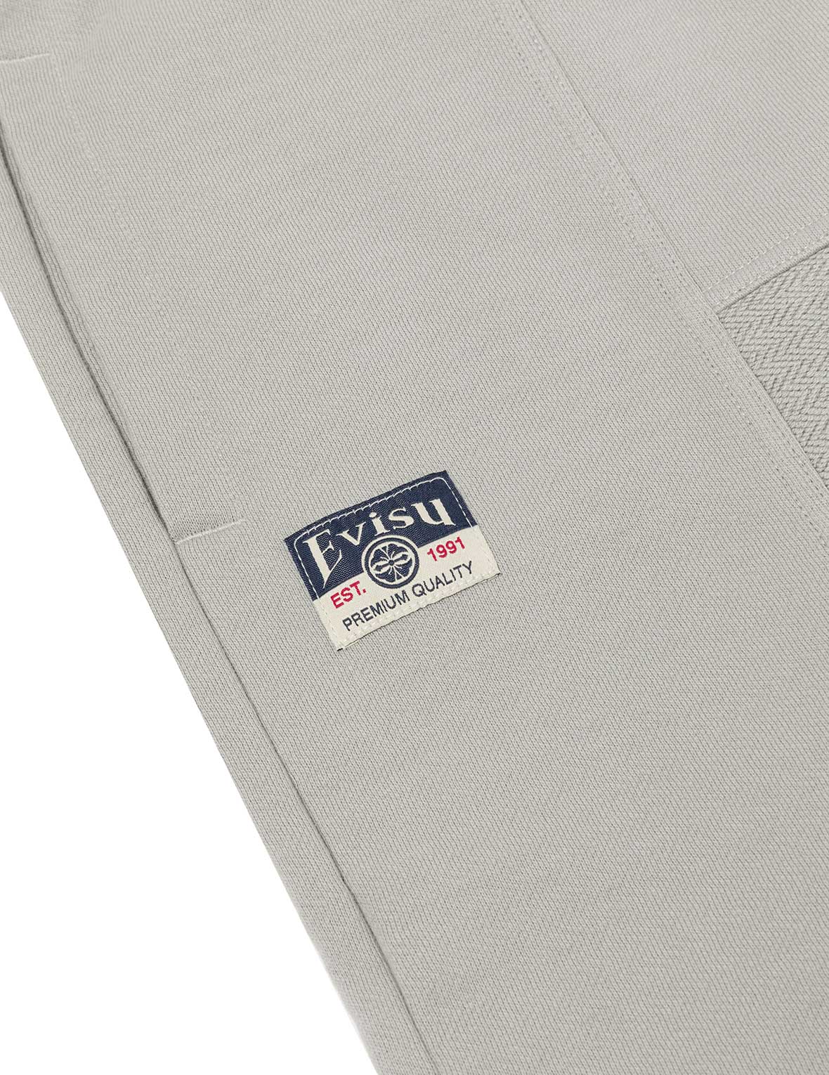 Stylish Kamon Appliqué & Fabric Blocking Sweatpants for Women - Comfortable Fashion Fit for Casual Wear, Lounge & Workout